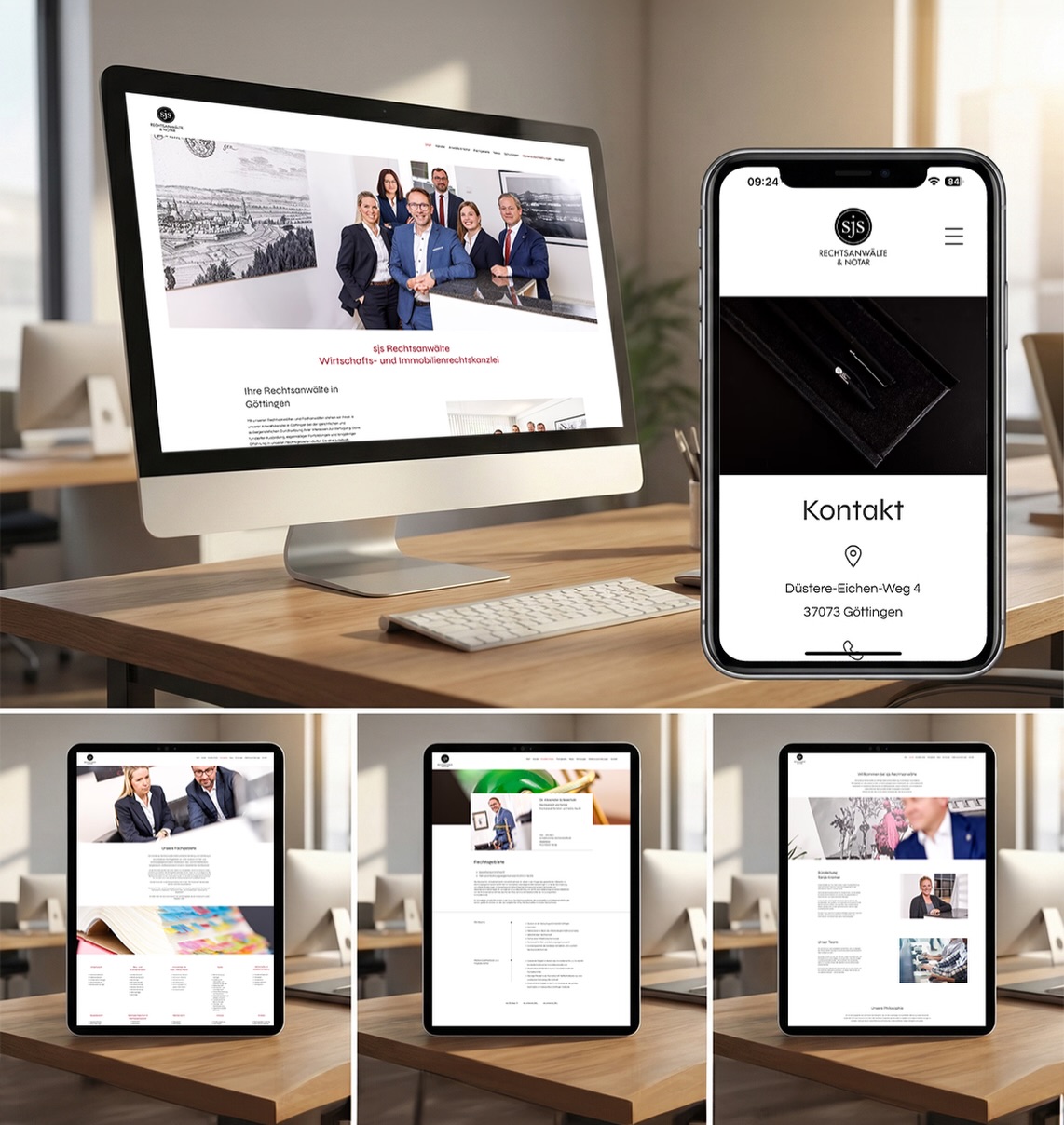 Neue Website gelauncht 🚀
Für SJS Rechtsanwälte & Notare in Göttingen durfte ich den kompletten Webauftritt neu gestalten – modern, klar strukturiert und natürlich responsive für alle Endgeräte.
Danke für das Vertrauen und die starke Zusammenarbeit! 🤝
#webdesign #agentur #goettingen #kanzlei #neuewebsite