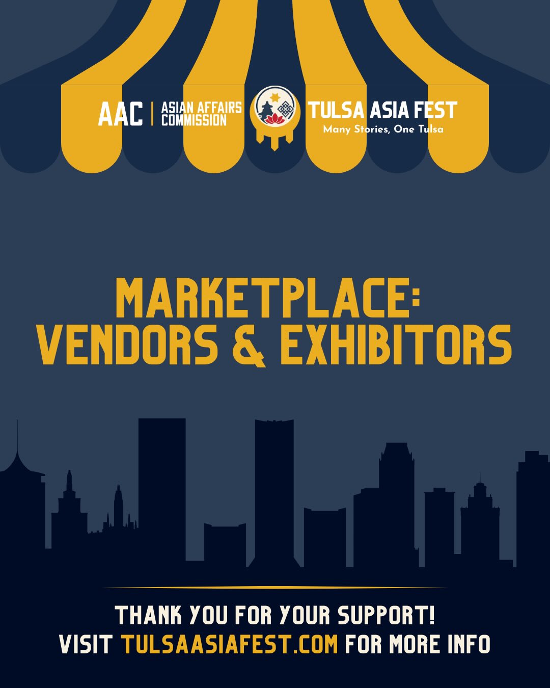 Behind every booth is a story, and we can’t wait for you to meet the storytellers 💛
Our Tulsa Asia Fest market vendors represent diverse Asian cultures, traditions, and passions. Whether you’re shopping for gifts, trying something new, or just exploring, this is your chance to connect with the community in a meaningful (and fun) way.
📍Arvest Convention Center
🗓️ Saturday, Jan 31 | 3-8 PM