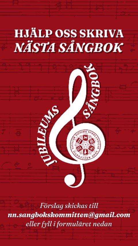 Vill du bidra till nationens jubiluemssångbok? Klart du vill!
Till jubileet 2027 ska nationen ta fram en ny sångbok och vi vill att ni medlemmar ska vara med och hjälpa till. Nyskrivna sånger eller gamla dängor som klottrats ner för länge sedan tas tacksamt emot. För att ge er hjälp på traven kommer sångbokskommittén ha olika event under det kommande året och ge tips på teman att skriva om.
Som årets första tema, bjuder vi in till att skalda sånger om mat! Skicka in din sång om norrländska maträtter, matinrättningar eller andra matrelaterade företeelser från den bättre rikshalvan. Din sång, med text och melodi, mejlar du till nn.sangbokskommitte@gmail.com
Vem vet, kanske är det din paltsång som kommer platsa i nästa sångbok! Varmt välkommen med dina sångförslag till nn.sangbokskommitte@gmail.com eller i formuläret på hemsidan under "Ny sångbok".
PS. Missa inte PPP nästa vecka!
___
Would you like to contribute to the nation's anniversary songbook? Of course you do!
For the nation's anniversary next year, we will be producing a new songbook, and we want YOU, our members, to help us! Newly written songs or old tunes scribbled down years ago are gratefully received. To help you get started, the songbook committee will be holding various events throughout the coming year and provide suggestions for what to write about.
As this year's first theme, we invite you to write songs about food! Send in your song about northern Swedish delicacies, restaurants, or other food-related phenomena from the better half of the country. Email your song, with lyrics and melody, to nn.sangbokskommitte@gmail.com
Who knows, maybe your song will be included in the next songbook! We warmly welcome your song suggestions at nn.sangbokskommitte@gmail.com or via the form which you can find on our website under "New Songbook".
PS. Don't miss the PPP event next week!