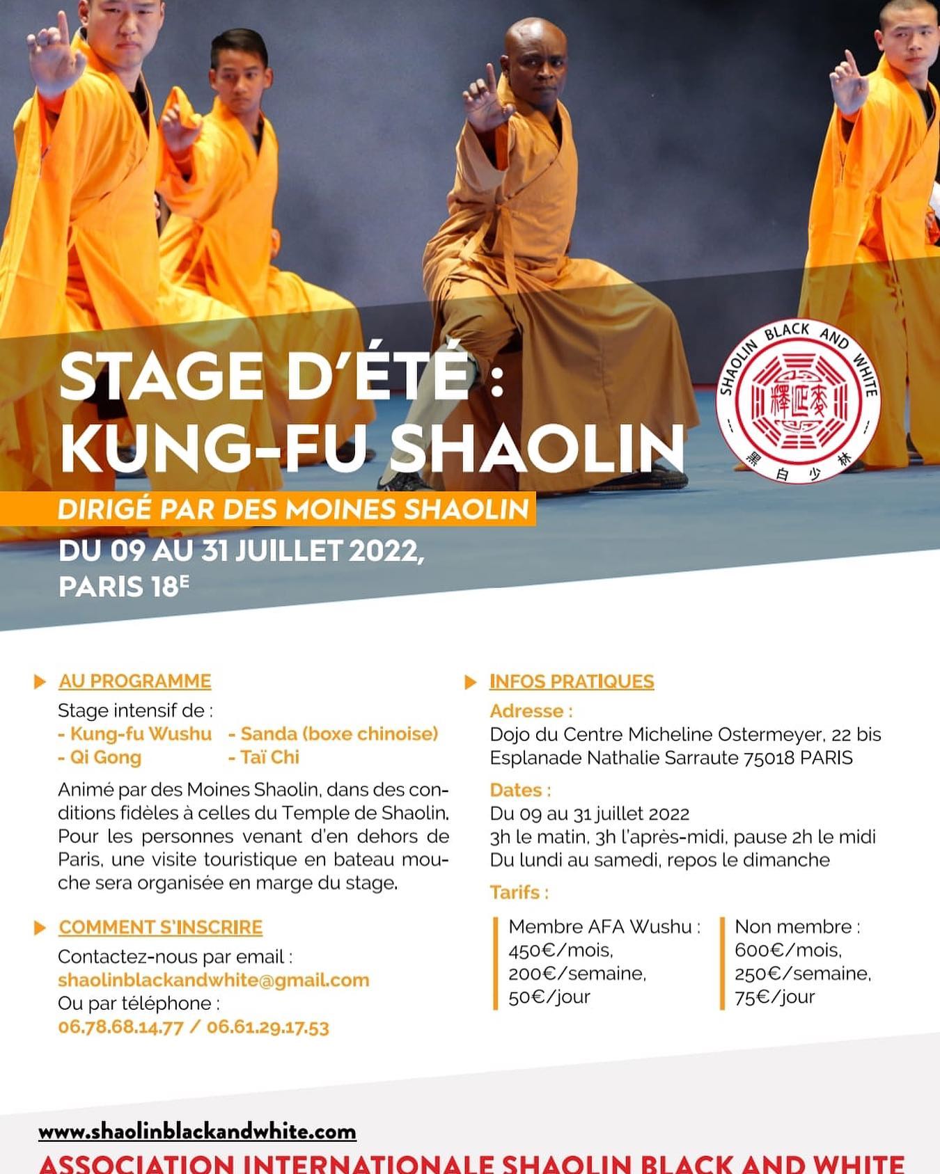 #wushu #kungfu #afawushu #shaolinmaster #shaolin_kung_fu shaolin_wushu #shaolintemple #artsmartiaux #martialarts #shaolinkungfutrainingcenter #veneznombreux Voici l’annonce du stage d’été avec de vrais Moines Shaolin ! Venez nombreux !