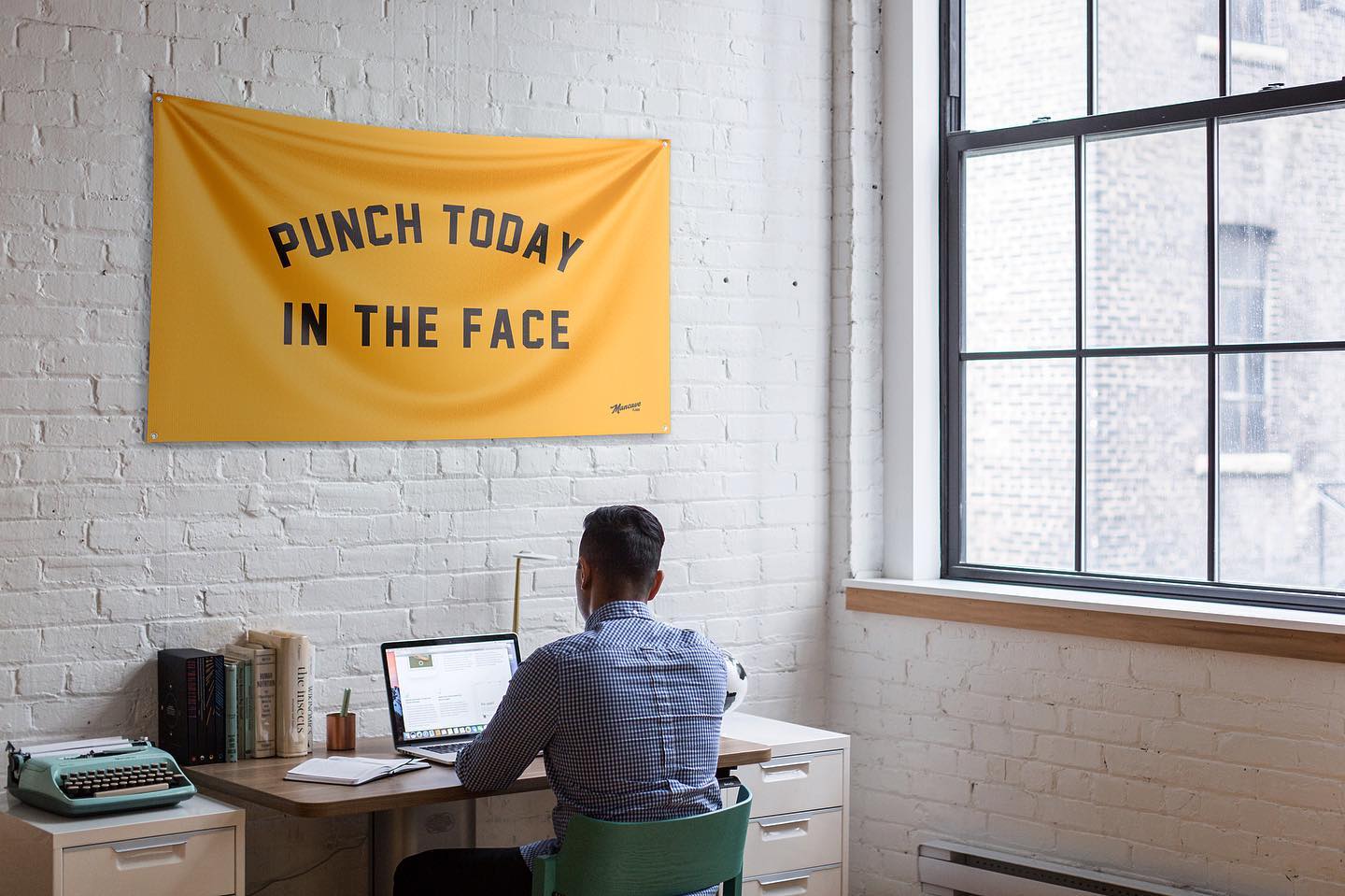 One of those days. Buy yours today. Shop our online store.
#mancave #banner #flag #punchtodayintheface #office #desk #decor #tacotuesday #lifestyle #instadaily #instagood #vibe #myhomevibe #mensaxis #home