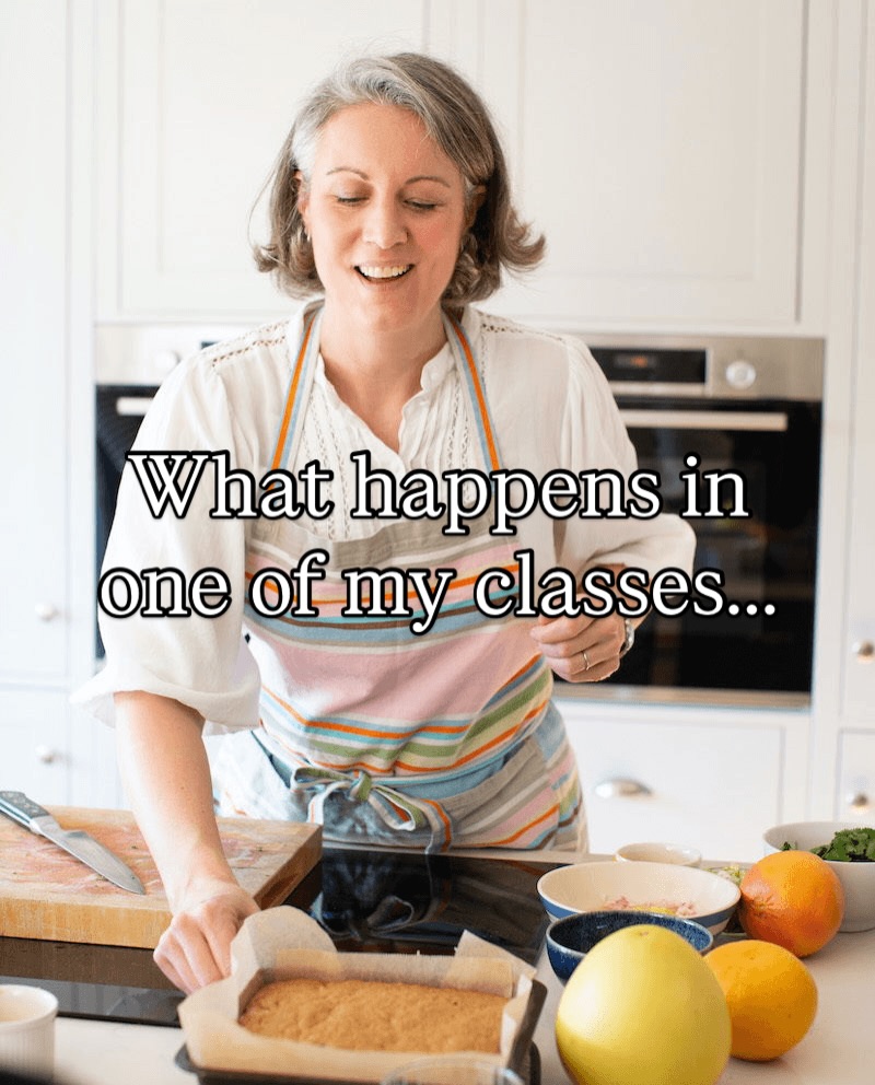 This is what a class with me actually feels like.
No pressure.
No showing off.
No being expected to already know how to do things.
Today’s beginners’ session was a demonstration class - plenty of learning, lots of questions and then sitting down together to eat really well.
People often arrive a bit unsure and leave surprised at how much they’ve taken in. That’s the bit I love most.
More dates coming up soon - details on the website (link in my bio).