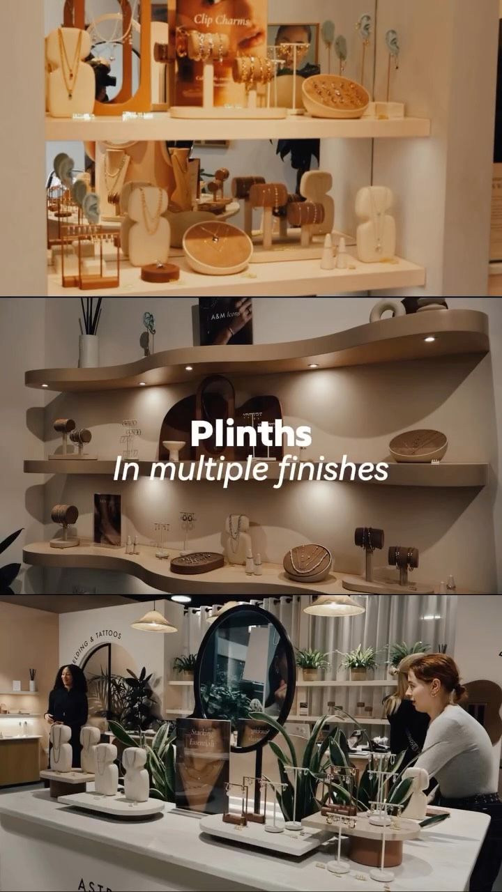 Astrid and Miyu bespoke plinths for their recent shop window update. Elegant. Sleek. Beautiful. 💎
The Spitalfields and Kings Road stores have so much to offer the special people in your life and the finishes on these plinths elevate the class and style that Astrid and Miyu swear by. 💍
#gold #astridandmiyu #designer #stylo #earrings