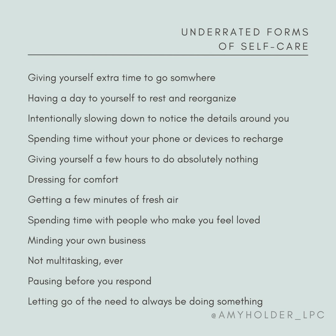 Self-care isn’t always spa days or complicated routines and commitments. Sometimes it’s choosing ease over rush, or presence over pressure.
It’s giving yourself time and space, slowing your mind, listening to your body, and honoring your energy without guilt. It’s doing less on purpose. It’s protecting your peace quietly.
If you need permission to pause, this is it.
#mentalhealthmatters #therapytalk #selfcare #mentalhealthawareness #mentalhealthprofessional