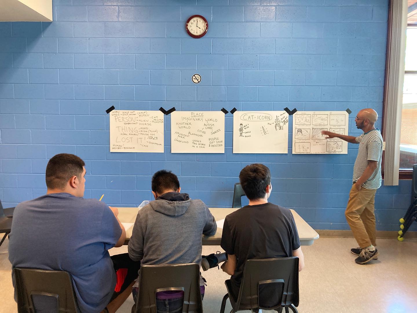 Storyboarding!
Get ready for an animated film about a caticorn