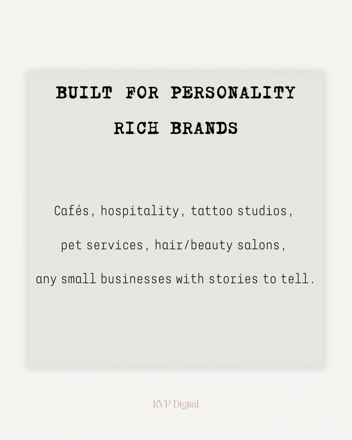 KVP is built for YOU! You come first, we want your business to win!
If your business is full of personality let us help you get that across to potential customers BEFORE they step foot in your building!
Don’t stay hidden behind social media that doesn’t work for your business!
#hertscoffee #letchworthbusiness #socialmediamanager