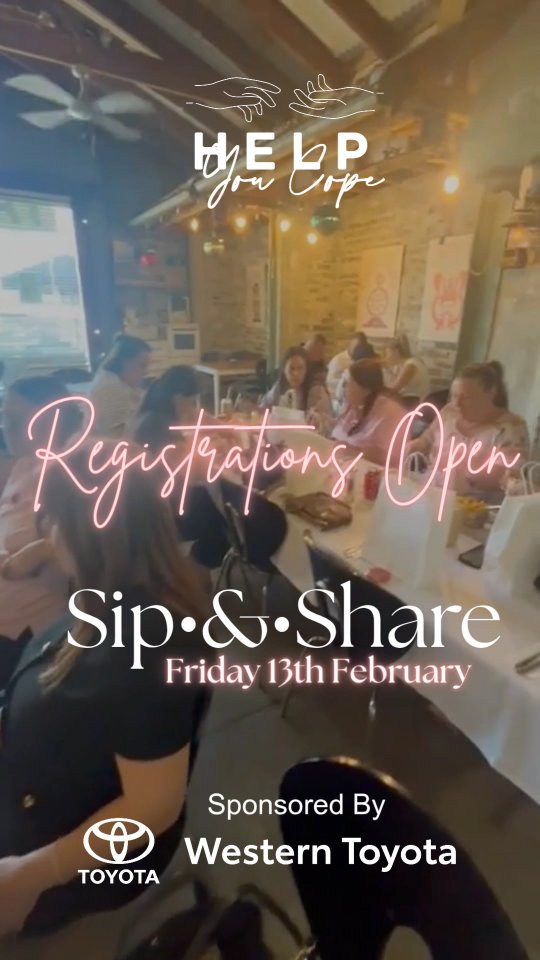✨ Registrations are NOW OPEN ✨
Our first Help You Cope event for 2026 is here and we are so excited to begin the year together 🩷
☕ Sip & Share
📅 13 February 2026
📍Leaps & Bounds OT
Unit 101B, Greenway Plaza,
1173-1187 The Horsley Drive,
Wetherill Park
A safe, welcoming space to connect, pause, and be supported alongside other carers who truly get it.
✨ Registrations are now open ✨
Spots are limited, so be sure to secure your place early.
We cannot wait to see our carer community and continue supporting you throughout 2026 🩷
💌 Visit helpyoucope.com.au for events, resources, supports, and to subscribe for updates.
#HelpYouCope #CarerCommunity #SipAndShare #AutismCarers #SupportForCarers