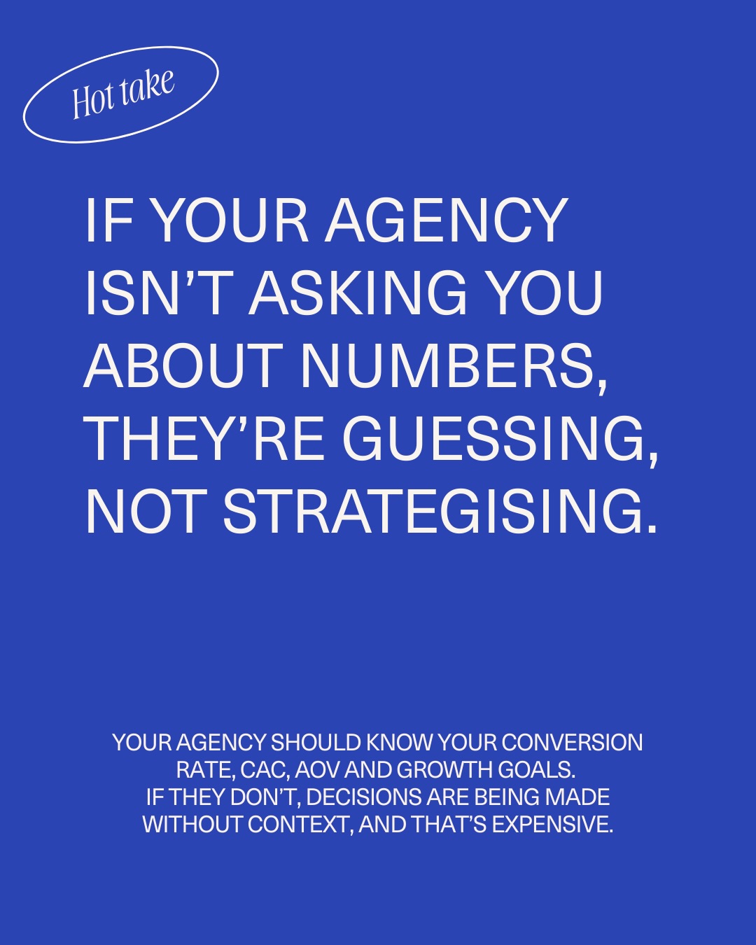 At The Social Cue, we don’t guess.
Clear goals aren’t “nice to have”, they’re the foundation. They shape how much we spend, who we target, what we prioritise, and how we define success.
When strategy is built this way, marketing becomes intentional, measurable, and tied back to your bottom line.
