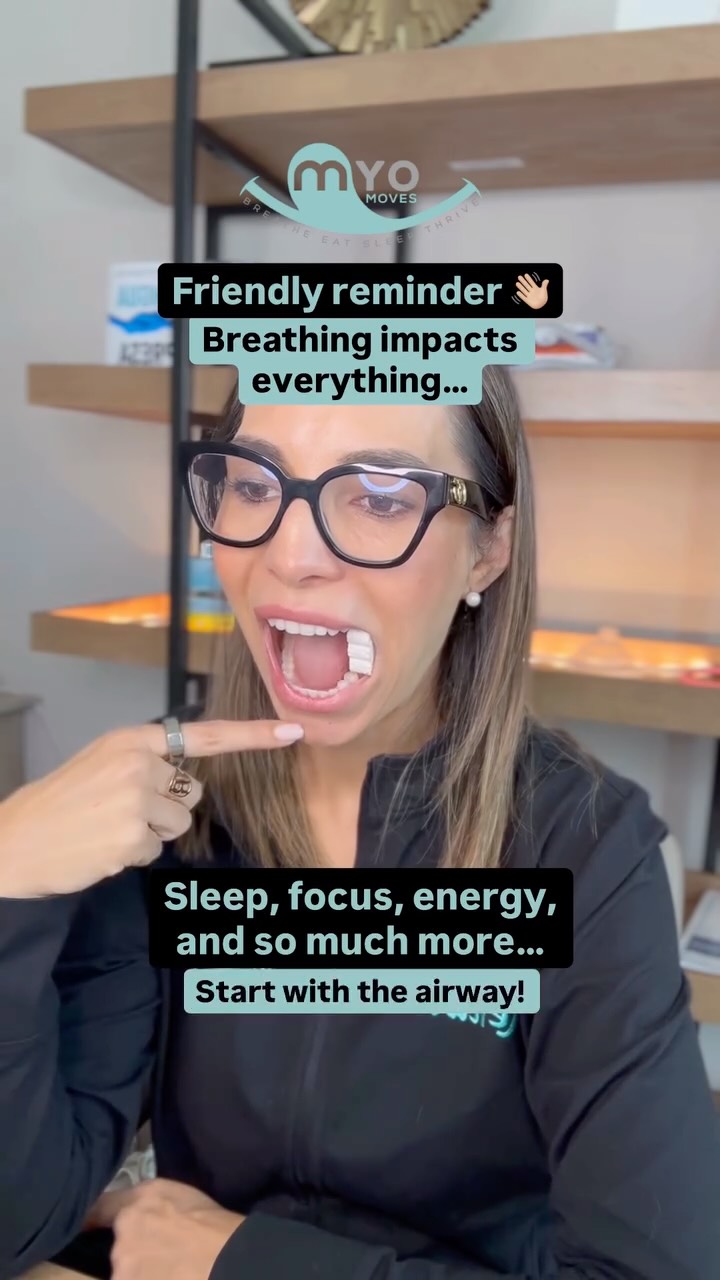 Sometimes you just need the reminder 🤍
How you breathe affects your sleep, your energy, your focus, and even how your body recovers and grows. When the airway isn’t functioning well, the body adapts… and those adaptations often show up as symptoms we’re told to normalize. Mouth breathing, restless sleep, clenching, fatigue — these are airway signals!
Myofunctional therapy looks at the foundation:
👅 tongue posture
💨 breathing patterns
🦷 oral habits
Because when function improves, everything works better.
Small daily habits = big long-term shifts!
If you’re ready to change your airway habits, comment YES AIRWAY and we’ll point you in the right direction!
#myofunctionaltherapy #airwayhealth #myo #breathebetter #sleepwell