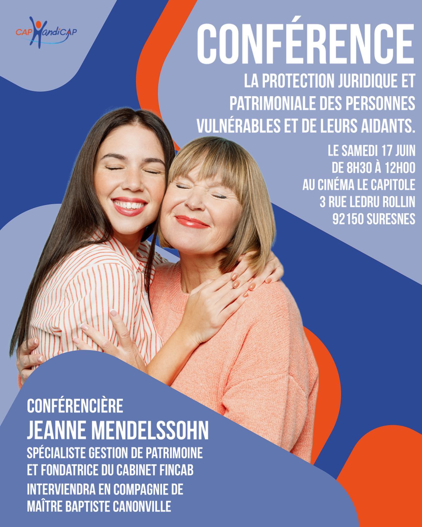 Nous organisons une conférence sur le thÚme de la protection juridique et patrimoine des personnes vulnérables et des aidants.
Nous découvrirons comment protéger nos proches aprÚs notre départ et quelles sont les aides auxquelles les aidants ont accÚs.
Ce sont des informations importantes Ă ne pas manquer.
Le lien de la billetterie en story et sur notre site internet (lien en bio)
#aidant #conference #patrimoine #handicap #famille #soutien