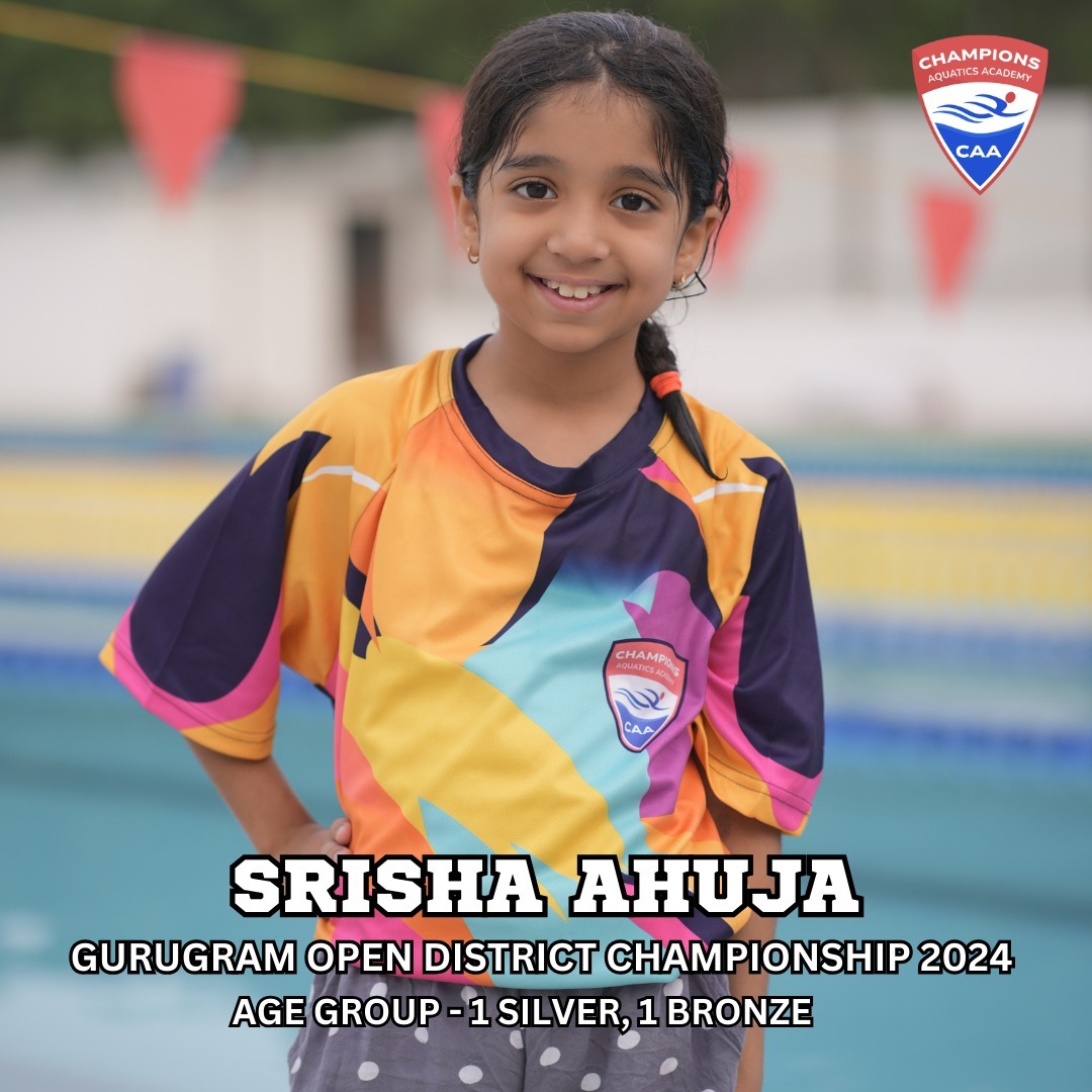 đđââď¸ Meet Srisha! đââď¸đ
We're excited to kick off our series of swimmer introductions with Srisha! đ
Srisha at an young age of 8 years bagged one silver and one bronze in her age category in the Gurugram Swimming Championship 2024.
Stay tuned for more highlights from our amazing team!
#ChampionsAquaticsAcademy #SwimmingChampions #GurugramDistrictChampionship2024 #SwimmerX #AthleteSpotlight #SwimmingAchievements #SwimLife #Dedication #FutureOlympian