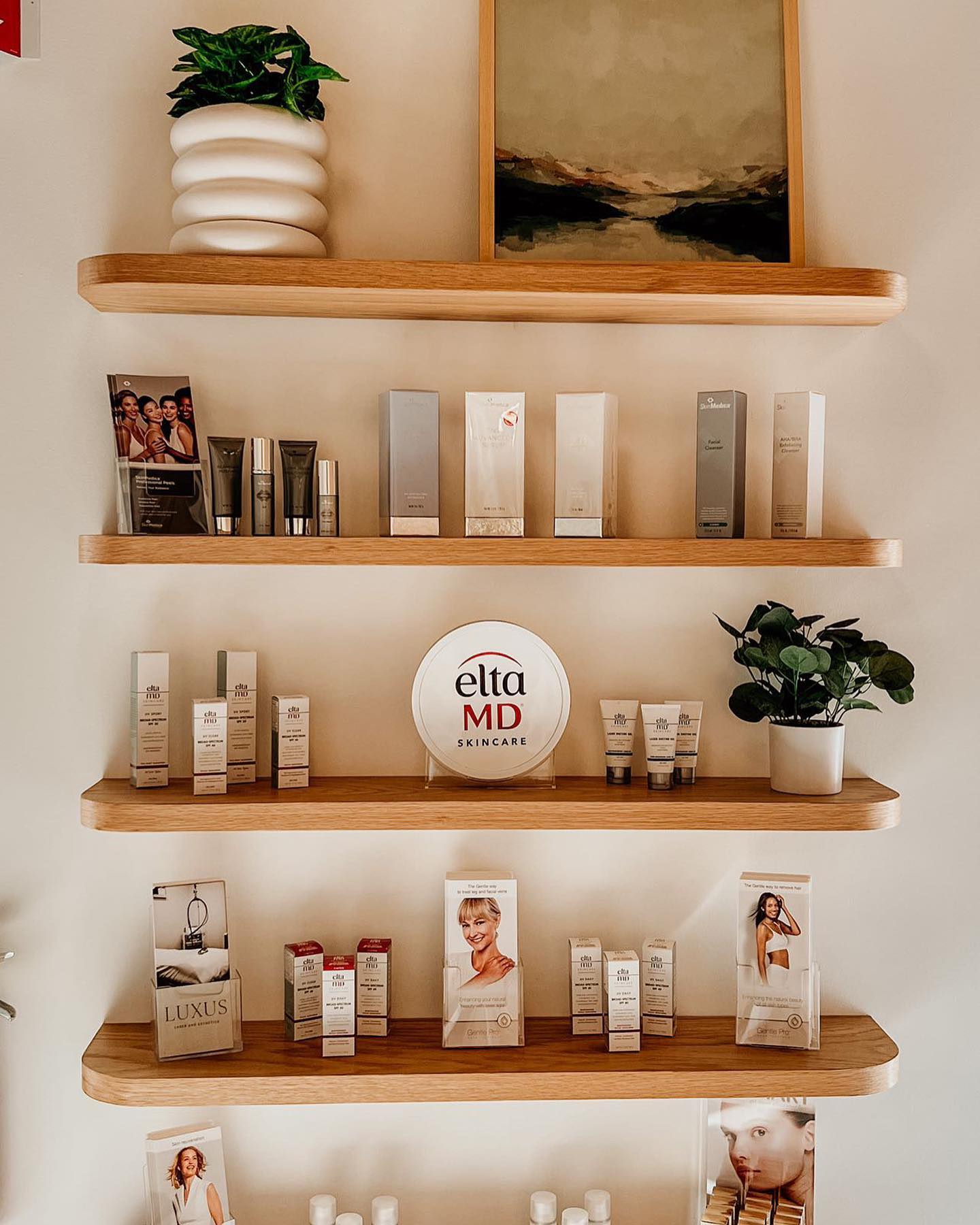 5 floating white oak shelves with design help from @boundcollaborative