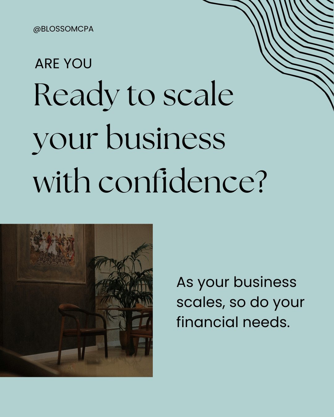 As your business scales, so do your financial needs.
From managing payroll to optimizing your tax strategy, a professional bookkeeper is key to ensuring your financials are ready to support your growth every step of the way.
You often don't know what you don't know when it comes to safely scaling your business...
And that's ok.
Your team of financial experts are meant to manage your company's finances while you focus on your zone of genius.
Let Blossom CPA handle the numbers, so you can focus on achieving sustainable growth that will afford your design business stability and longevity.
#DesignBusinessOwner
#ArchitecturalDesignCanada
#ConstructionCompanyCanada
#CanadianDesignProfessionals
#DesignAndBuildBusinessOwner