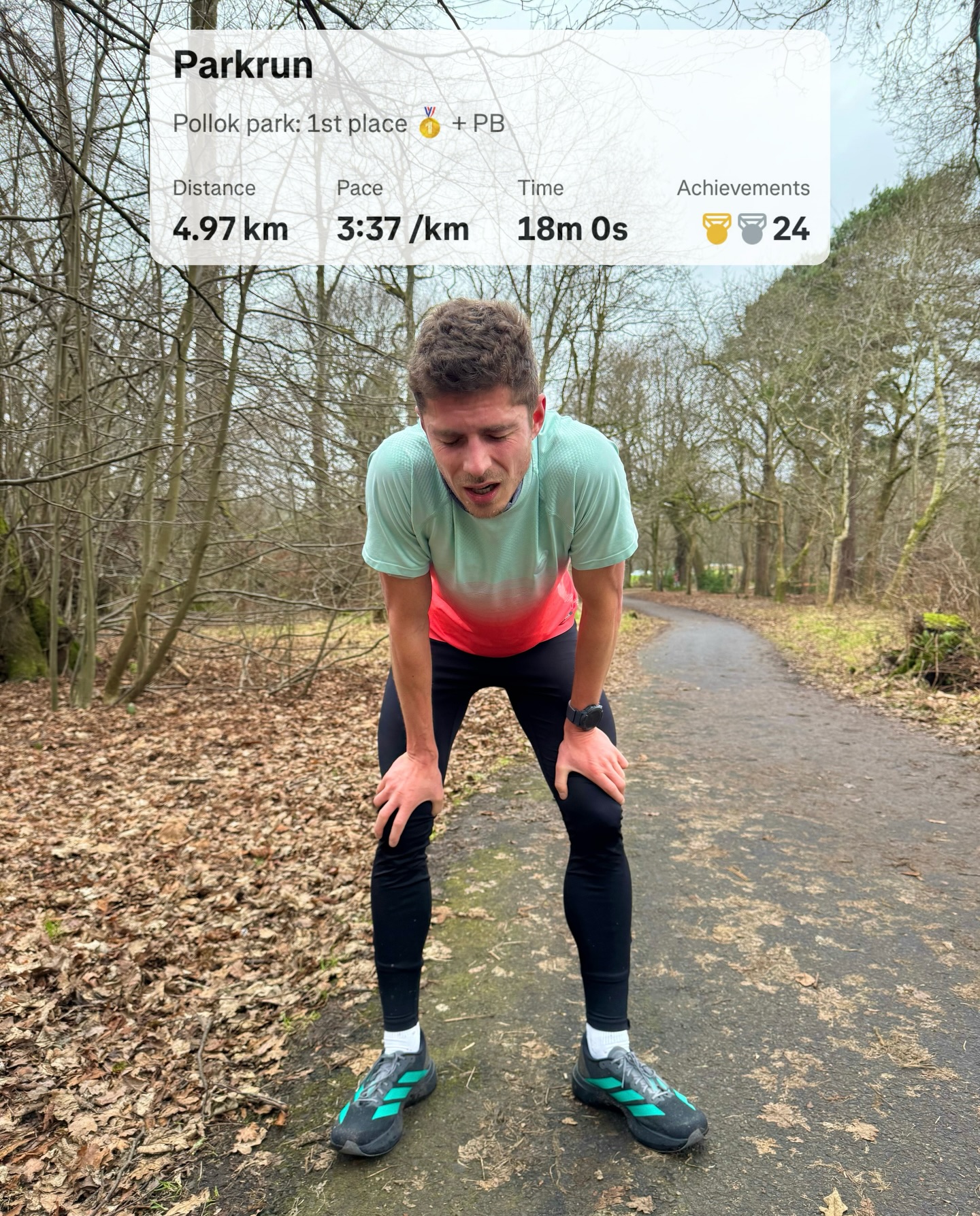 Celebrating the small wins + race announcement 👇🏻
First place at my local Glasgow parkrun this morning and a course PB 🥇 Turns out returning to serious, structured training actually works… who knew 😅 Feeling good running hard again… even if that means embracing the puky aftermath 🤢😂
I also officially signed up for my first race of 2026: 53km in the Lake District 🏴⛰️ It’s part of the trials for the European Off-Road Champs, so the field should be competitive. No intention about making any teams (and I’m not even British anyway), but it should be a proper race against some strong runners, which is exactly what I’m after 😈
10 weeks to go. Let’s make it happen ⚔️