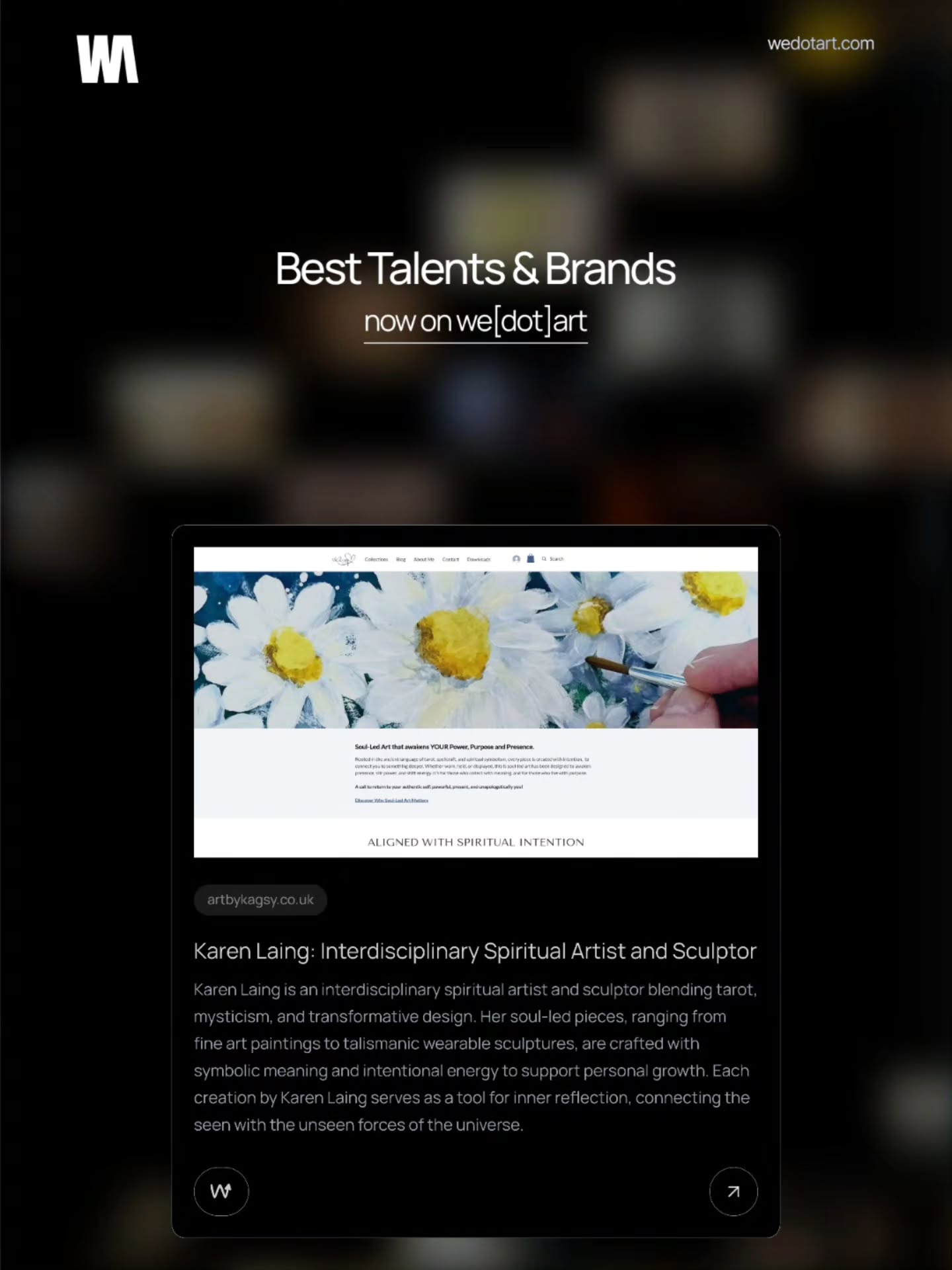 My website is now live on @wedotart, a digital cultural scene for independent talents and global creative brands. This is a new thing for me, excited to see where it may lead.
#digitalart #multimediaart #sculpture #spiritualart #magick