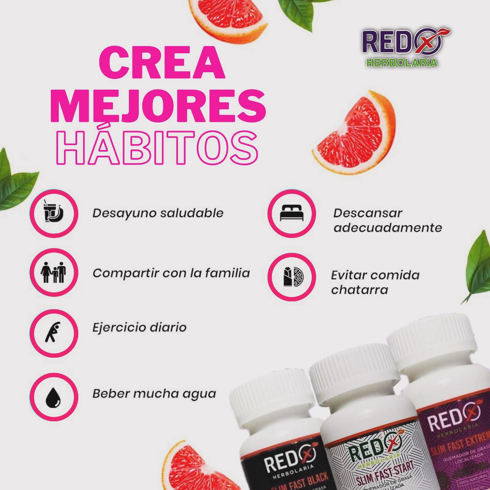 Tu actitud determina que tan rápido llegues a la meta ¡Te asesoramos en el trayecto! 🥳✅
Solo con RED X HERBOLARIA alcanzarás tus objetivos en muy poco tiempo, adquiere tu KIT DESINTOXICANTE, hasta la puerta de tu casa 🛵💨