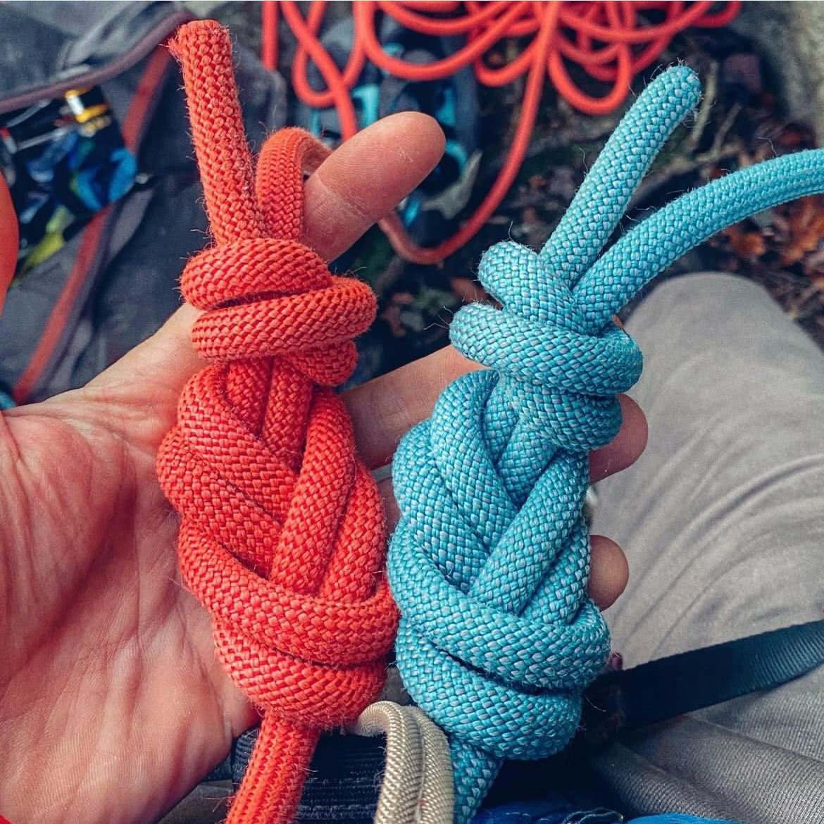 Stopper knots… fan or not a fan?
To get it out of the way some knots such as a standard bowline needs a form of stopper to finish it off and make it suitable for climbing but…
What about a Figure of 8?
A properly tied 8 does not need a stopper. That’s factual. A properly tied 8 needs to be tied correctly and dressed well.
“A stopper shows you’ve got a long enough tail for an 8 to be safe”, you’ll hear that one a lot. I don’t think that’s super useful. I’ve seen necessary tail lengths quoted between 10-15cm, in my view if your tail sticks out your hand when you grab it, it’s long enough. A stopper knot normally requires more than that.
A miss tied 8 is likely to be safe if you mess it up and tie a stopper. That’s a valid reason I reckon. But do you NEED one. No. In the UK we tend to teach it, but that’s not always the case in other countries. What’s more important, a well tied 8 or a stopper?
However… is there any reason not to tie a stopper? We can all make mistakes, so why not? If you do ‘em make sure they’re neat, make sure they touch the 8 so you don’t create a false loop, and buddy check.
Every. Single. Time.
#climbing #knots #rockclimbing #ropes