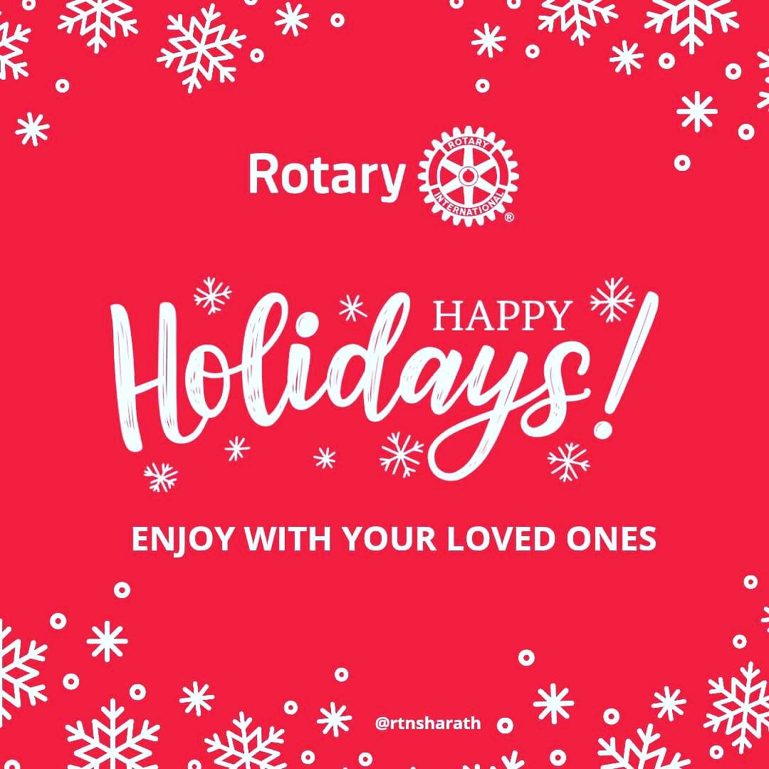 The Beverly Hills Rotary wishes you a safe & healthy Holiday Season. #serviceabiveself