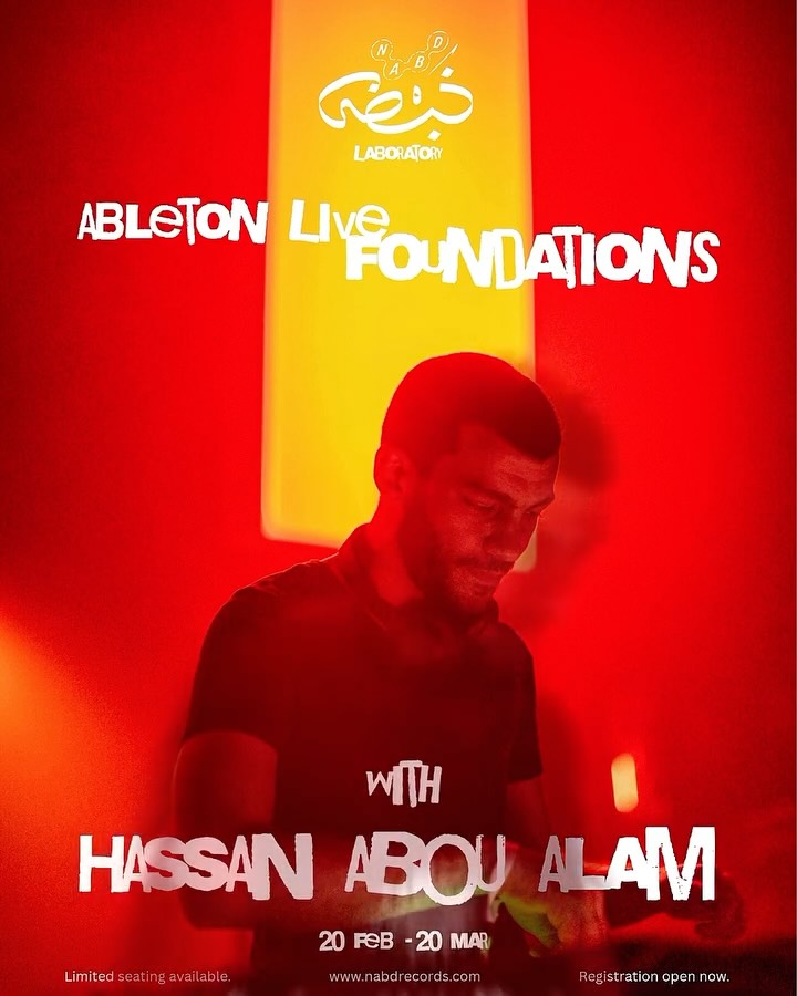 NABD LABORATORY starts here.
Ableton Live foundations led by @hassanaboualam - one of Egypt’s most influential electronic music exports, with releases on Rhythm Section, Banoffee Pies, YUKU, Naïve and more.
4 weeks · 8 sessions · beginner to intermediate.
Register via link in bio.