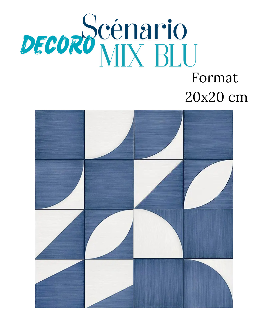 Nouvelles vibes déco :
Le modèle Décoro Mix Blu mat de la collection Scénario, en format 20 × 20 cm, est facile à poser et parfait pour créer un bel effet graphique.
Disponible en coloris « Blu », associé à des motifs décoratifs, pour une touche contemporaine.
Idéal en fond de niche ou en crédence de cuisine, pour un effet carreaux de ciment revisité.
#Scenario #DecoroMixBlu #Carrelage20x20 #CarreauxDeCimentEffet #DécoBleu #InteriorDesign #RénovationMaison #AmbianceVintage #StyleMediterranéen #TendanceDéco #HomeInspiration #SalleDeBainDesign #CuisineDesign