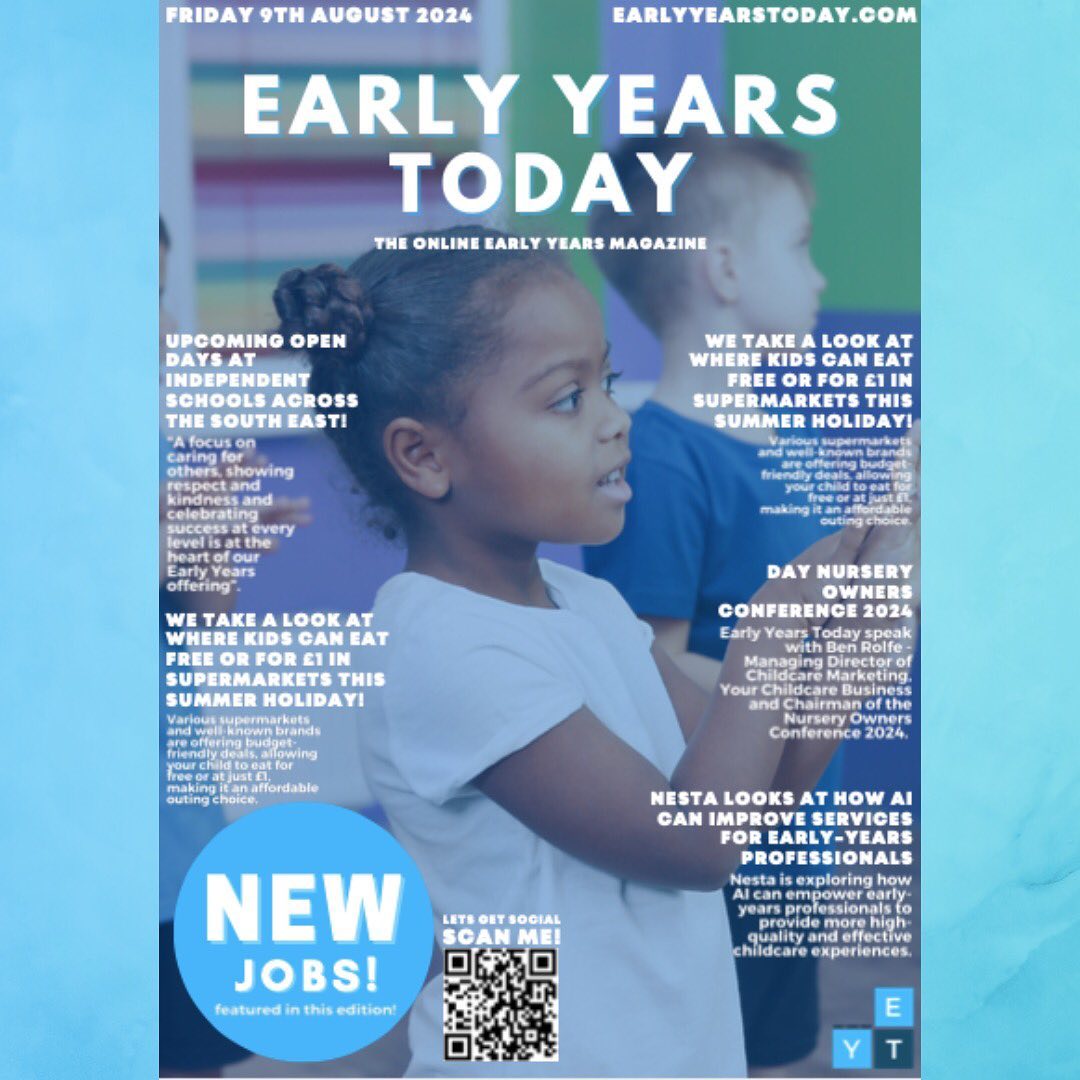 Did you check your emails on Friday? 🤩 newest edition of Early Years Today is LIVE! Be sure to check the link in our bio if you haven’t already! 💻