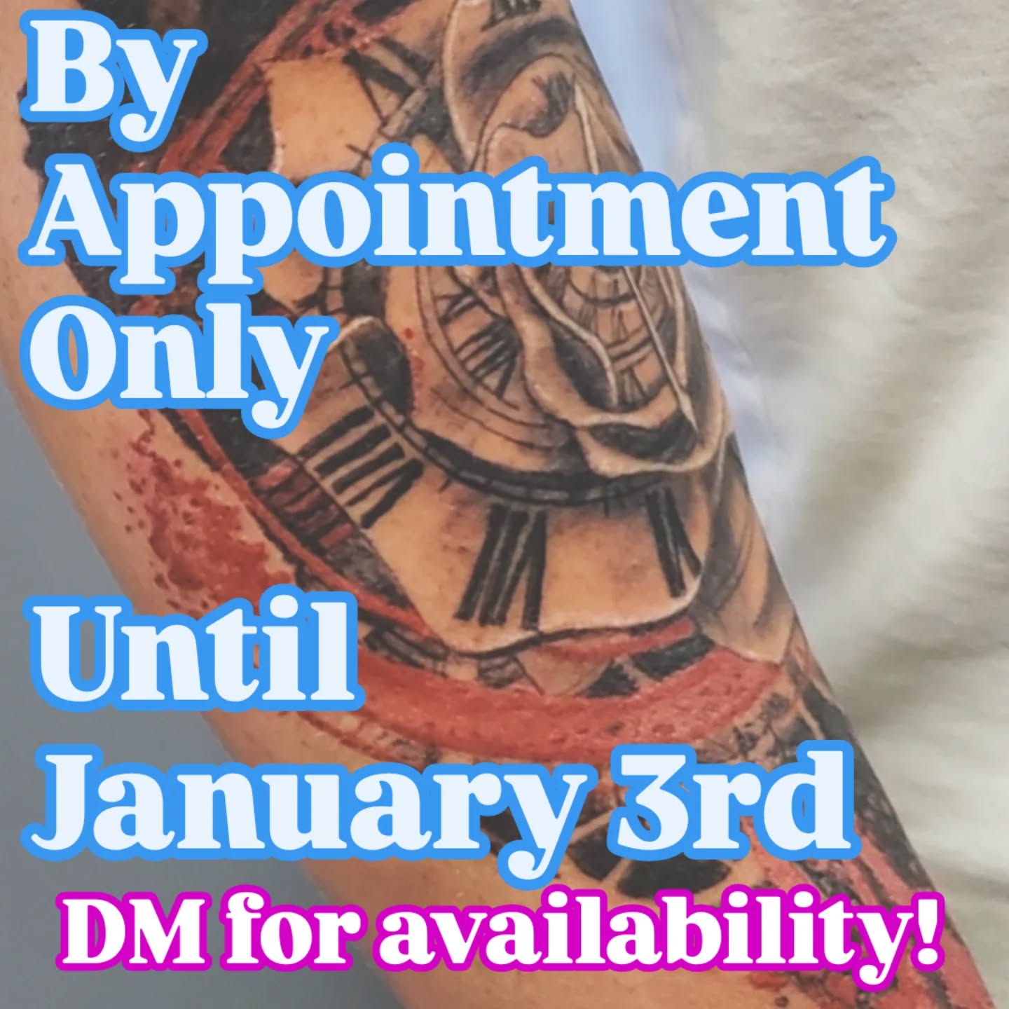 We hope everyone had a very Merry Christmas!! @kristenptattoos and @jeffcooktattoos will be in the shop by appointment only until Friday Jan 3! There are still spots available until then so message us to get in!