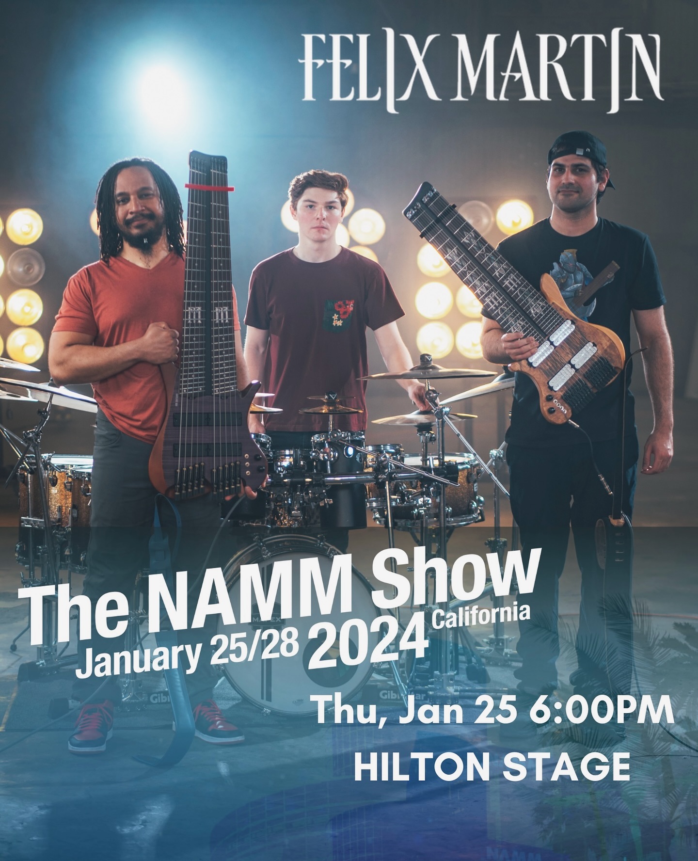 Come jam with us!! cool to be playing @thenammshow 2 years in a row, this time with @felixmartinmusic! Think we might even play the entire new album 👀 See you there
•
•
@mapexdrums @evansdrumheads @promarksticks @offsetpedal @humesandberg @kellyshuguy #sabian #sabiancymbals #mapexdrums #evansdrumheads #promark #humesandberg #offsetpedals #felixmartin #drumming #drums #drummer #drumlife #music #drummers #drumset #musician #guitarist #guitarplayer #drummerlife #groove #metal #metalmusic #progrock #fusion #progmetal #drumkit #namm2024 #baterista #drumsolo