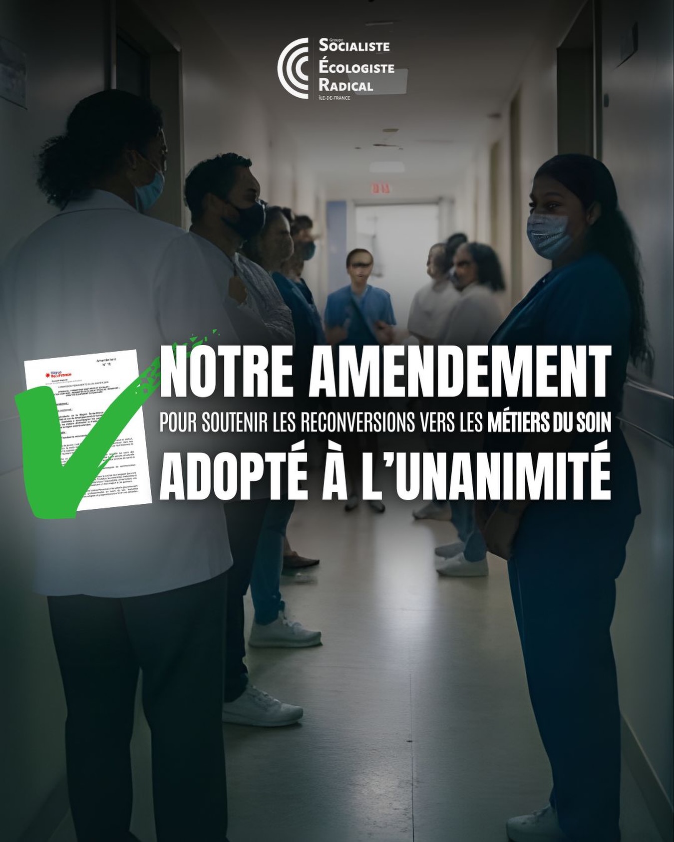 Face à la pénurie de soignants, il est crucial de soutenir les reconversions vers les métiers de la santé. Notre amendement pour développer les formations du soir, permettant de concilier emploi et études, a été adopté à l’unanimité !