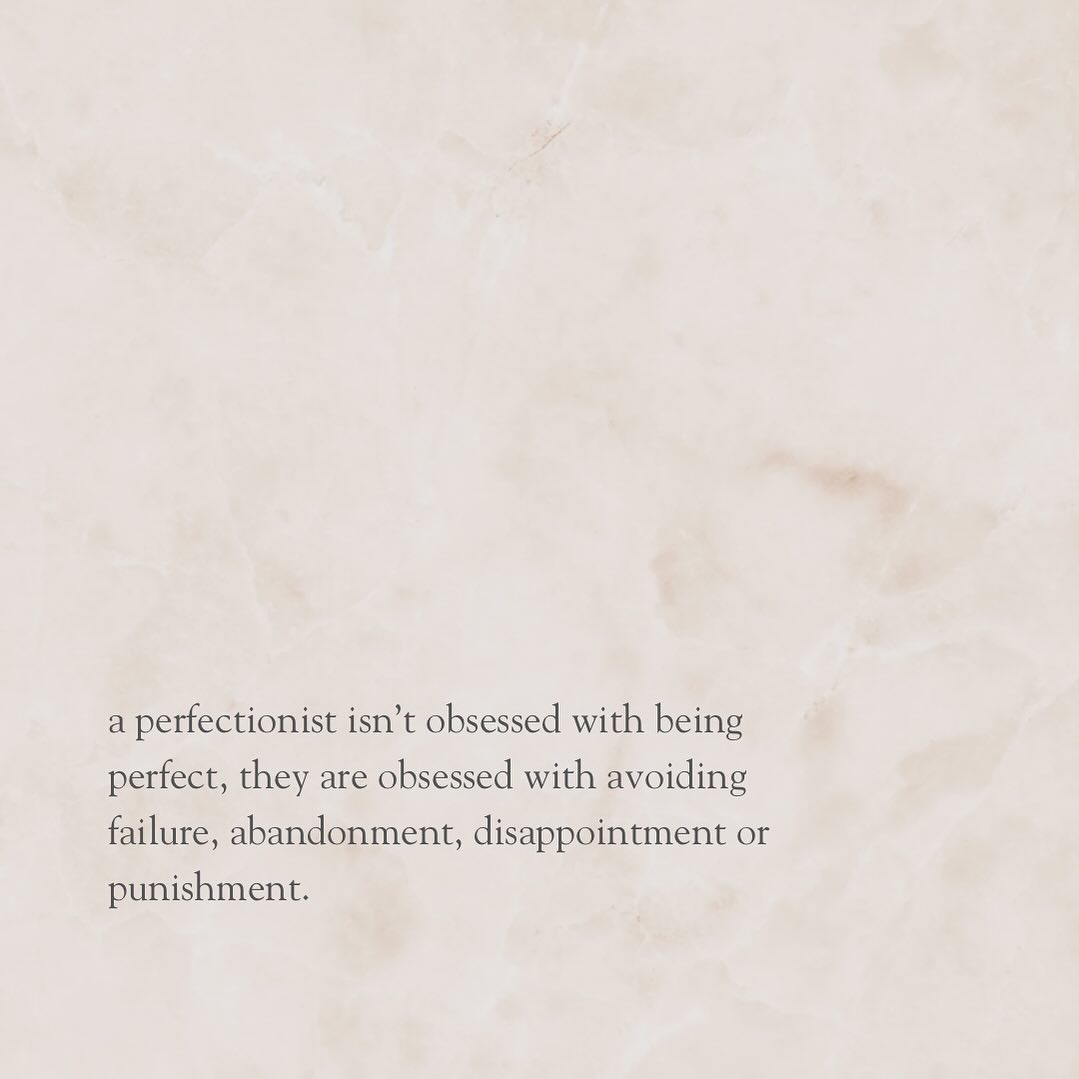 refreshing reframe on what it is to be a perfectionist.
perhaps striving for perfection is about avoiding the pain of shame & rejection, perhaps it is about wanting to feel accepted and believing you can only do so by being perfect.
what does being perfect mean to you?
@nikki.heyder
#selflove #selfcare #anxiety #depressionhelp #perfection #perfectionism #therapy #counsellor #chilliwack #vancouver #selfesteem #selfempowerment #selfhealers