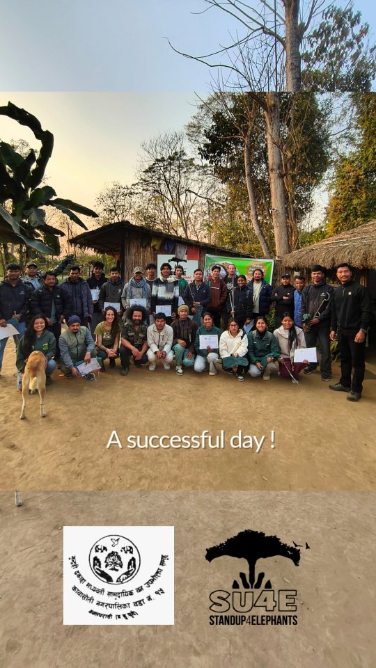 🇬🇧 Last week in Kawasoti, Stand Up 4 Elephants organized a Snake Handling and Safety Workshop 🐍 in partnership with the Gundrahi Dhakaha Intermediate Community Forest 🌿.
Responding to a real need expressed by local communities, the training aimed to improve safety, knowledge, and coexistence between people and snakes.
The workshop was led by Mr. Prem Mahato, professional snake rescuer, and Mr. Yam Bahadur Rawat, Ranger from Chitwan National Park and Master’s student in snake genetic studies.
Through theoretical and practical sessions, participants learned how to identify snakes, react calmly during encounters, and ensure safety for both humans and wildlife 🤝🐾.
A meaningful step toward reducing human–snake conflict and protecting lives on both sides.
🇫🇷 La semaine dernière à Kawasoti, Stand Up 4 Elephants a organisé un atelier de sensibilisation et de sécurité sur la gestion des serpents 🐍, en partenariat avec la forêt communautaire de Gundrahi Dhakaha 🌿.
Cet atelier répond à un besoin réel exprimé par les communautés locales, souvent confrontées à des situations impliquant des serpents sans formation adaptée.
L’atelier a été animé par M. Prem Mahato, sauveteur professionnel spécialisé dans les serpents, et M. Yam Bahadur Rawat, ranger du Parc National de Chitwan et étudiant en master sur la génétique des serpents.
Grâce à des sessions théoriques et pratiques, les participants ont appris à identifier les espèces, adopter les bons réflexes et garantir la sécurité des humains comme des animaux 🤝🐾.
Une étape importante vers une coexistence plus sûre et respectueuse entre l’Homme et la faune sauvage.