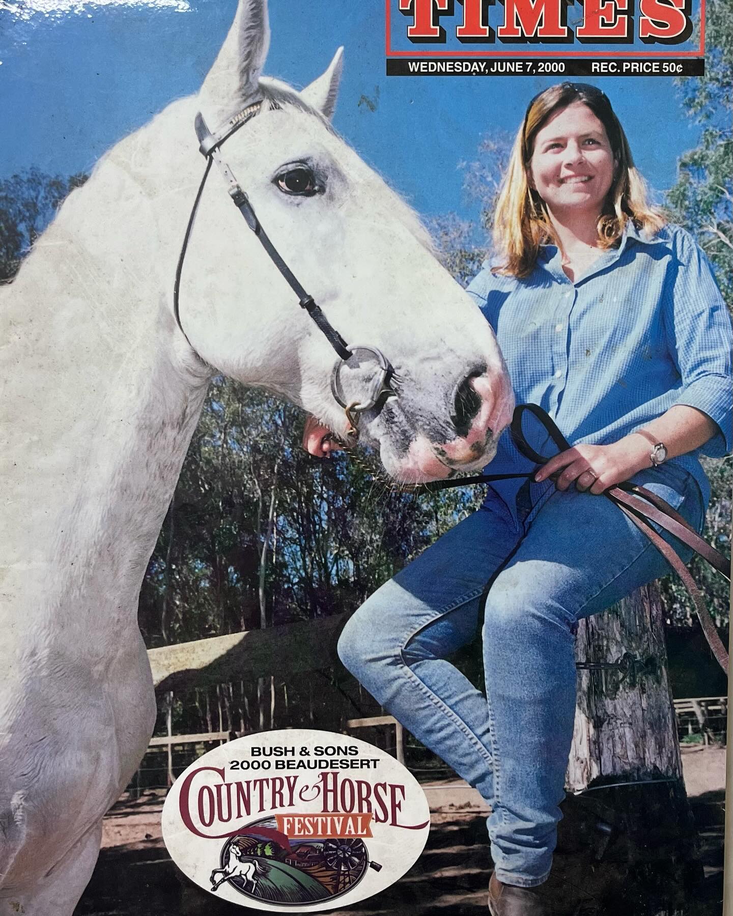 That time we were on the front page of the paper😂 24 years ago me and Conqueror King my main man☘️