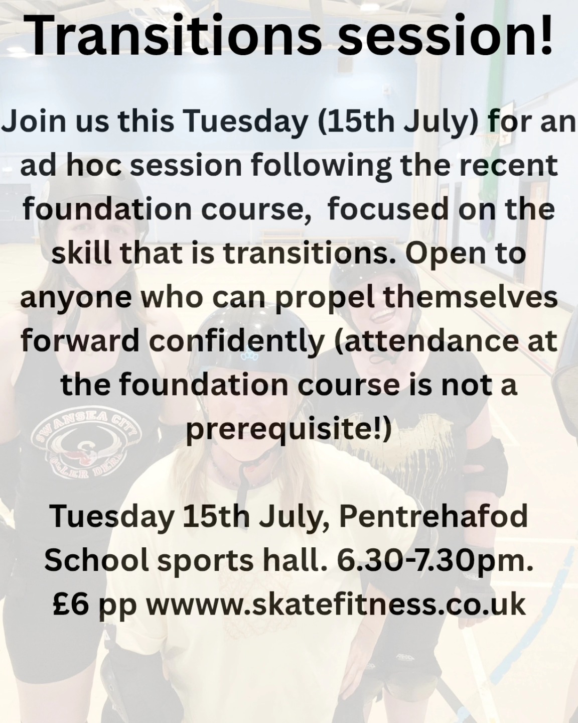Www.skatefitness.co.uk to book your slot