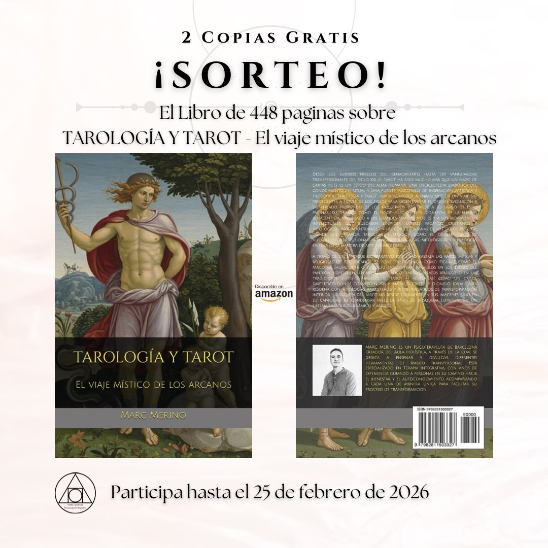 Hay libros que no llegan a nuestras manos por azar, sino por una sutil sincronía del destino. Hoy quiero compartir una de mis ediciones regalando 2 copias con dedicatoria personalizada de mi libro “TAROLOGÍA Y TAROT - El viaje místico de los arcanos”. Una edición de 448 paginas donde se explica el origen, evolución y significado profundo de los arquetipos del Tarot. Esta obra, que ya puedes encontrar en Amazon Store, es un puente hacia el conocimiento de los arcanos y una invitación a descifrar el lenguaje sagrado de sus símbolos.
✨ ¿CÓMO PARTICIPAR?
1️⃣ Sigue esta cuenta y activa la campanita 🔔.
2️⃣ Dale ❤️ a esta publicación.
3️⃣ En comentarios, etiqueta a 2 personas a las que creas que les puede interesar.
4️⃣ OPCIONAL (Participación doble): Comparte esta publicación en tus historias y etiquétame (@marcmerinopsicoterapia).
📅 El sorteo finaliza el 25 de febrero de 2026. Anunciaré al/los ganador(es) en una historia y publicación.
📦 Entrega: Los ejemplares se entregarán en persona o se enviarán por correo (envío gratuito a España).
¡Mucha suerte a todos! 🍀 Que el libro encuentre a su lector/a perfecto.
#tarot #tarologia #sorteolibro #misticismo #crecimientopersonal