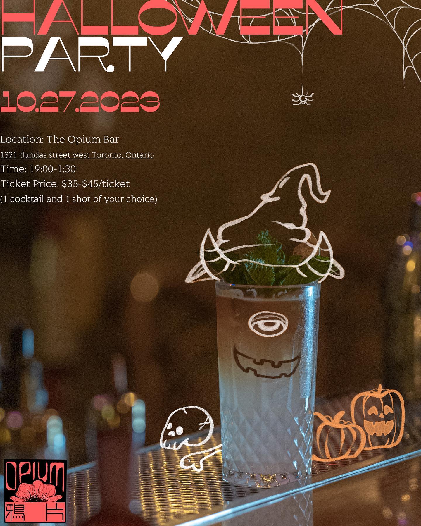 👻 👻BOO!👻👻
Our Halloween event of the year is finally launching!! Let’s savour the last few days before it gets too cold with your best costume and some awesome music!!
Grab your Early Bird Ticket now before they are sold out!!
✨We are also giving out two tickets for the party, all you have to do are:
1. Follow @opiumbartoronto
2. Like this post!
3. Tag a friend, or a few, in the comments! More friends equals more chances to win!!
The winner will be announced on the 25th!
🎟Ticket link in bio!!