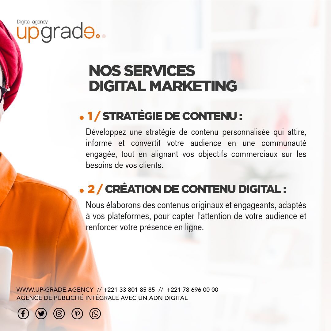 Le Marketing Digital : Votre Clé pour une Croissance Accélérée !
Dans un monde de plus en plus connecté, le marketing digital n’est plus une option, mais une nécessité pour toutes les marques qui souhaitent se démarquer. Que vous cherchiez à augmenter votre visibilité, engager votre audience, ou convertir vos prospects en clients fidèles, une stratégie digitale bien pensée est essentielle. 💡
Notre équipe vous accompagne dans l’élaboration de campagnes personnalisées qui captivent et engagent votre public cible, tout en mesurant vos résultats pour un impact maximal.