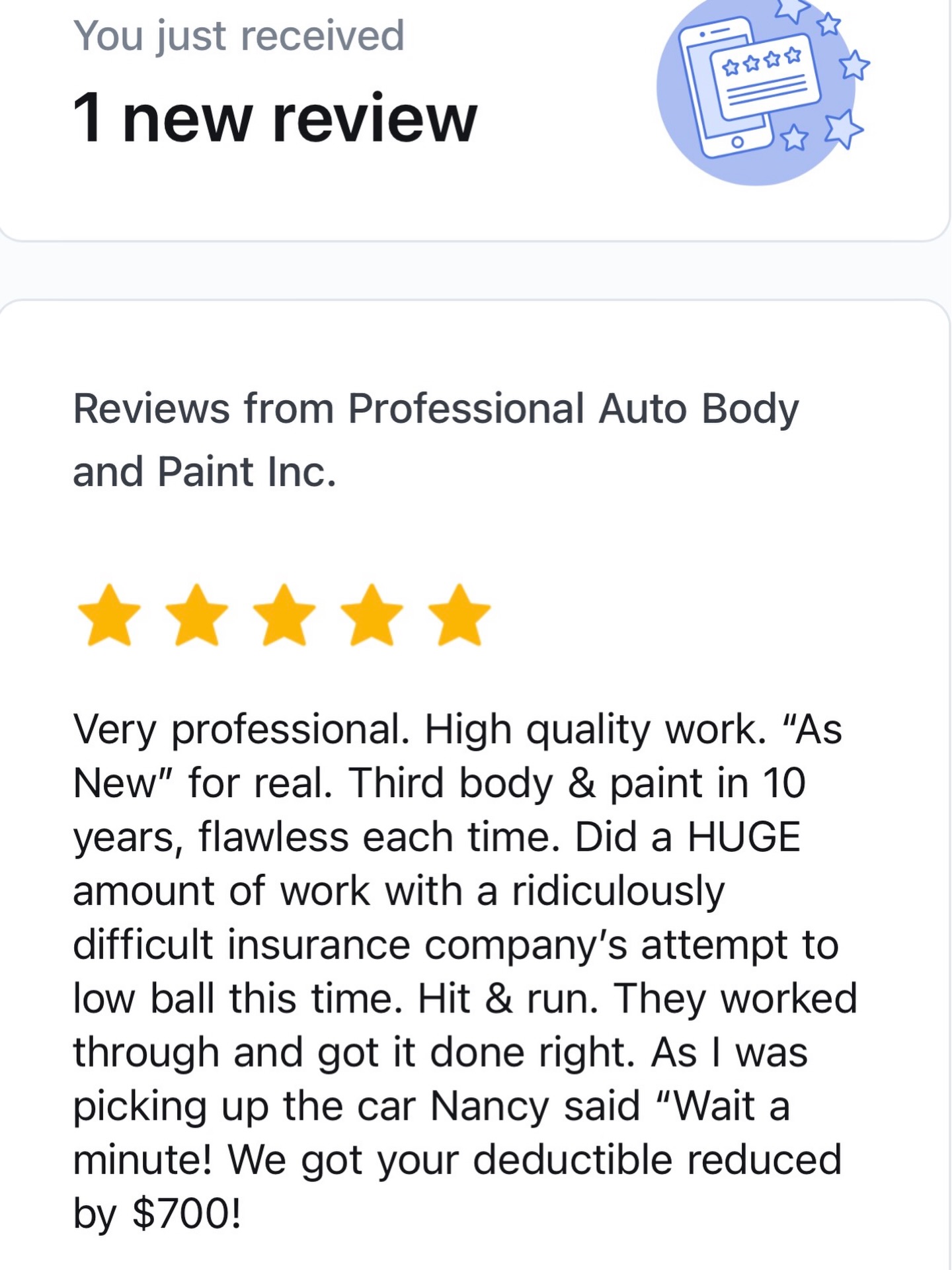 Not many people go through car accidents often so it’s normal to feel overwhelmed when filing an insurance claim.
What most people don’t realize is that filing a claim doesn’t automatically mean everything is taken care of. The process can be confusing, stressful, and unfamiliar.
At Professional Auto Body & Paint, we are an independent auto body shop. We are not contracted with any insurance company, we work for you.
Our priority is safe, ethical, pre-loss repairs using proper repair procedures and current manufacturer technologies. We believe in true workmanship and doing repairs the right way.
We’re here to help you understand the process, protect your vehicle, and get you back on the road safely.
When you come to us, you’re not alone, we stand by you every step of the way.
Thank you for trusting and supporting local, independent repair shops like ours ❤️
#independent
#knowyourrights
#customerfirst
#weworkforyou
#supportsmallbusiness