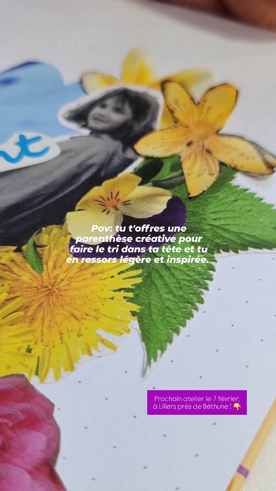 Parce que parfois, pour faire taire le brouhaha dans notre tête, ou pour retrouver confiance, il suffit de recréer du lien avec toutes les versions de soi-même. 🙏
Prochain atelier du self love club :
le samedi 7 février.
A Lillers près de Béthune.
De 14h30 à 17h
Le thème du jour sera : Miroir d'enfance. 🥰🎨✂️
Tu ramènes 2 photos de toi : une version de toi petite et une version récente. Et ensemble, on viendra découper, coller, créer, partager... Pour faire la paix avec soi, retrouver confiance et s'amuser !
Tu nous rejoins ? Il ne reste que quelques places.😍
Lien en bio
💕
Pssst : prix réduit si vous venez à plusieurs 🙏