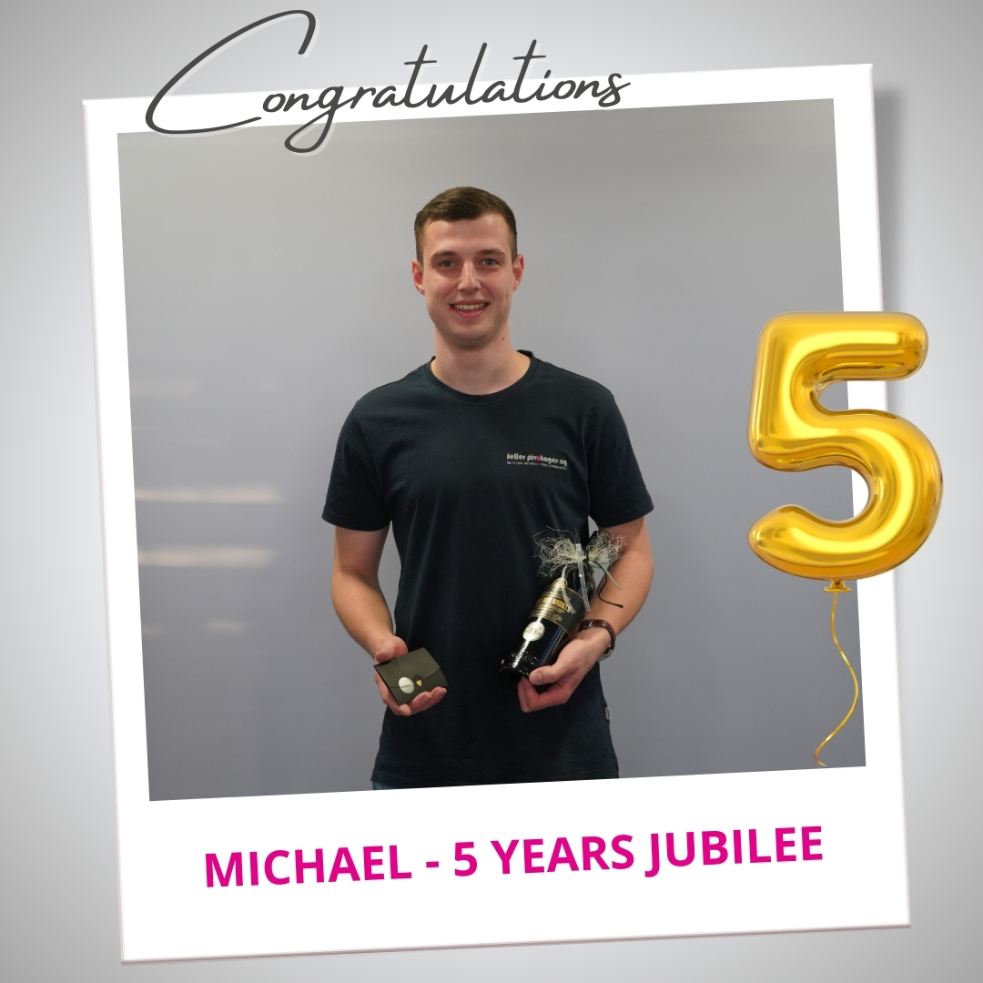 Michael feiert sein 5. Jubiläum bei der Feller Pivotages SA. Herzliche Gratulation! 🎉🎂
Michael fête son 5ème jubilé chez Feller Pivotages SA. Sincères félicitations ! 🎉🎂
« Seit 5 Jahren arbeite ich mit grosser Freude bei der Firma Feller Pivotages SA. Die vielseitige Arbeit und die spannenden Herausforderungen machen mir sehr viel Spass. Besonders spannend finde ich die Umsetzung neuer Automatisierungsprojekte, bei denen ich meine Fähigkeiten einbringen und weiterentwickeln kann. Diese Aufgaben motivieren mich jeden Tag aufs Neue.»
#fellerpivotagessa #jubiläum #jubilee #anniversary #5years #watchindustry #component #watchcomponent #swisscomponent #celebration