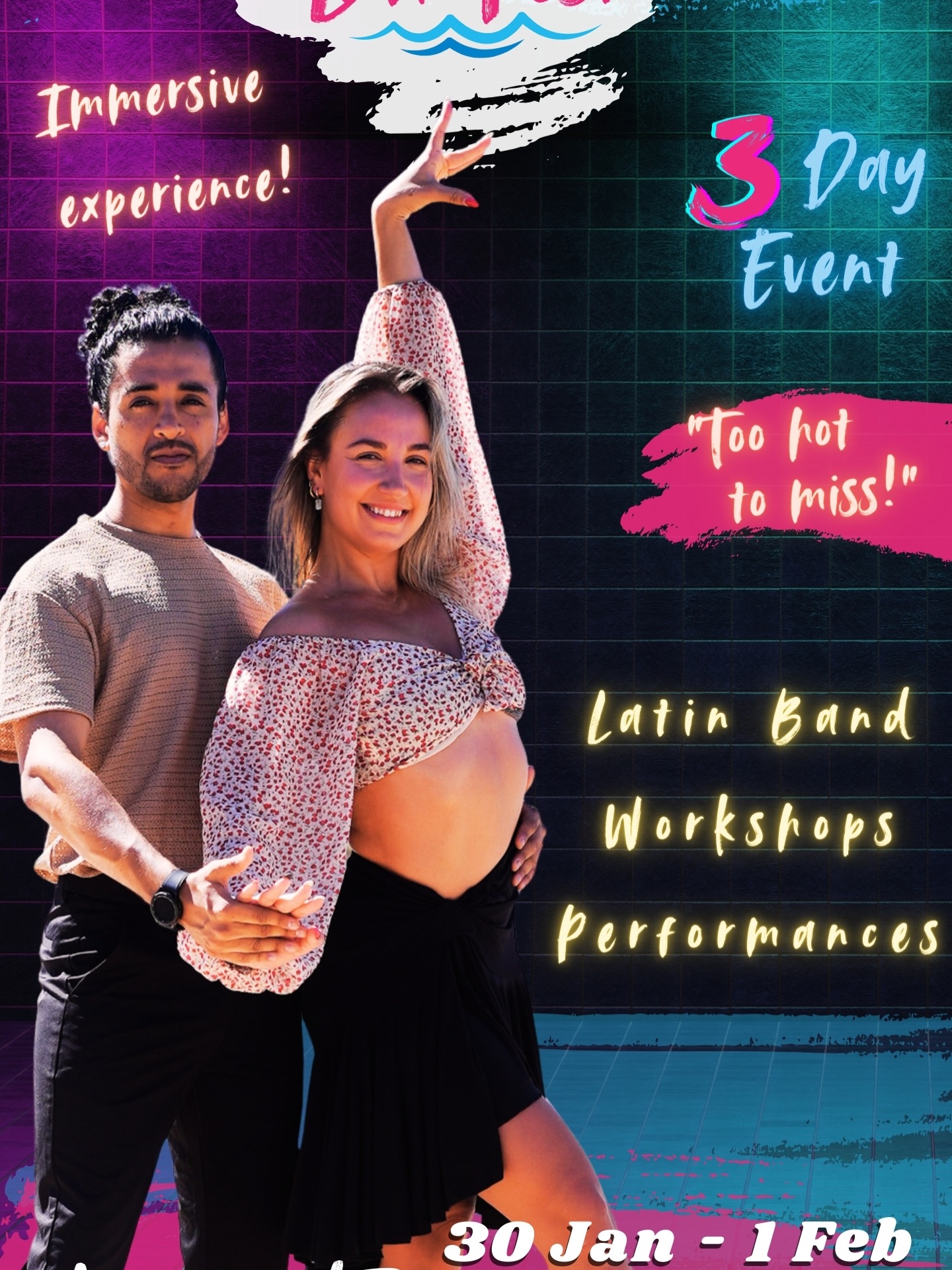 🔥 1 MORE SLEEP 🔥
Come experience LatinFest 💃✨
With the beautifully expressive duo Ieva Alonso 🤍
⚡ SUNDAY MASTERCLASS ALERT ⚡
🕧 12:30 PM | Intermediate Level
📖 Storytelling & Musicality
Create dances that feel expressive, connected, and emotionally engaging.
Learn how to translate music into movement and tell a story through your dance ✨
Limited spots • Don’t miss this
👉 Book here: https://checkout.square.site/merchant/ML3JV7PEXTH95/checkout/KKR4YSFWA6JVDWR4HTIZJTFD
Let the music speak through you