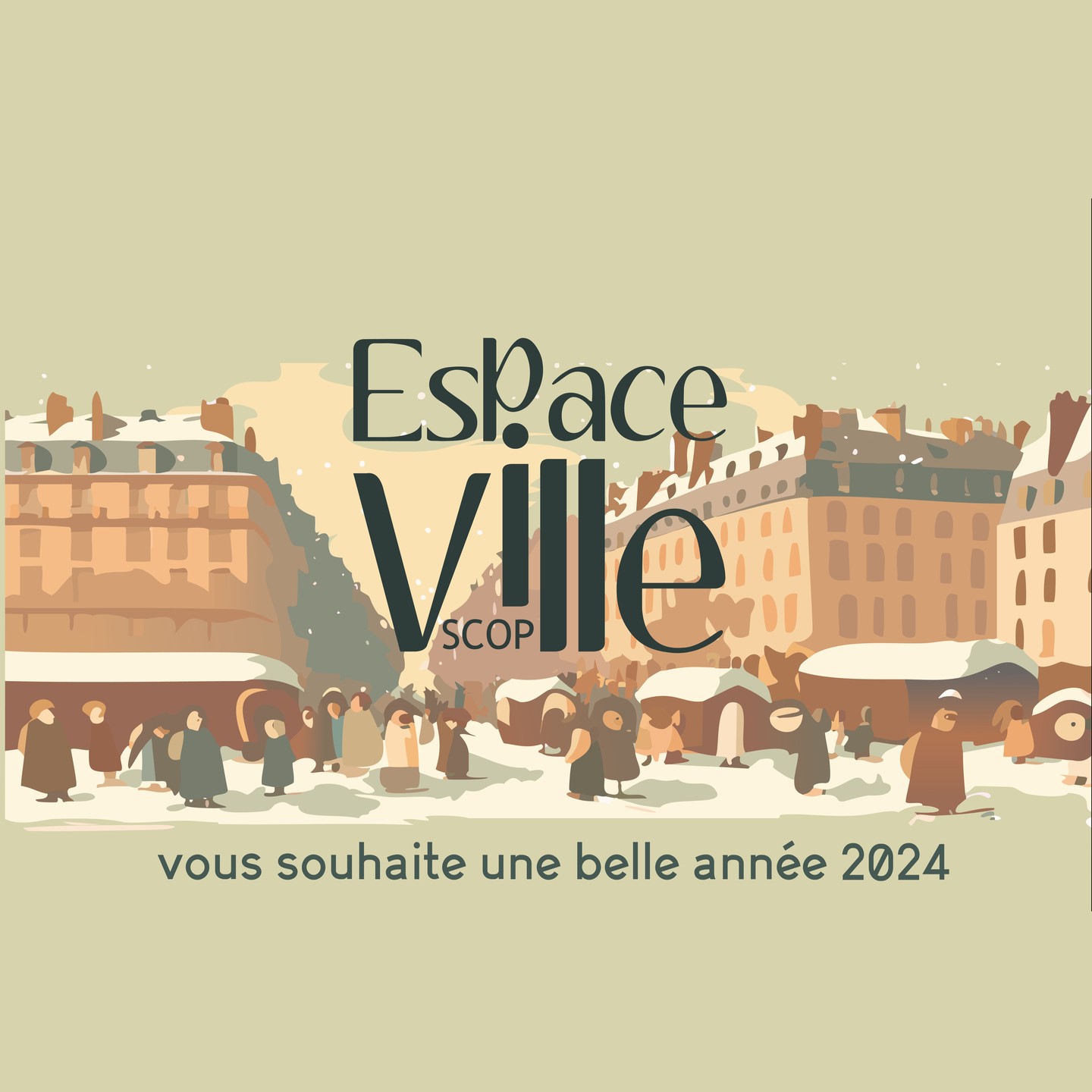 Toute l'équipe Espace Ville SCOP vous souhaite une très belle année 2️⃣0️⃣2️⃣4️⃣ ! 🎉