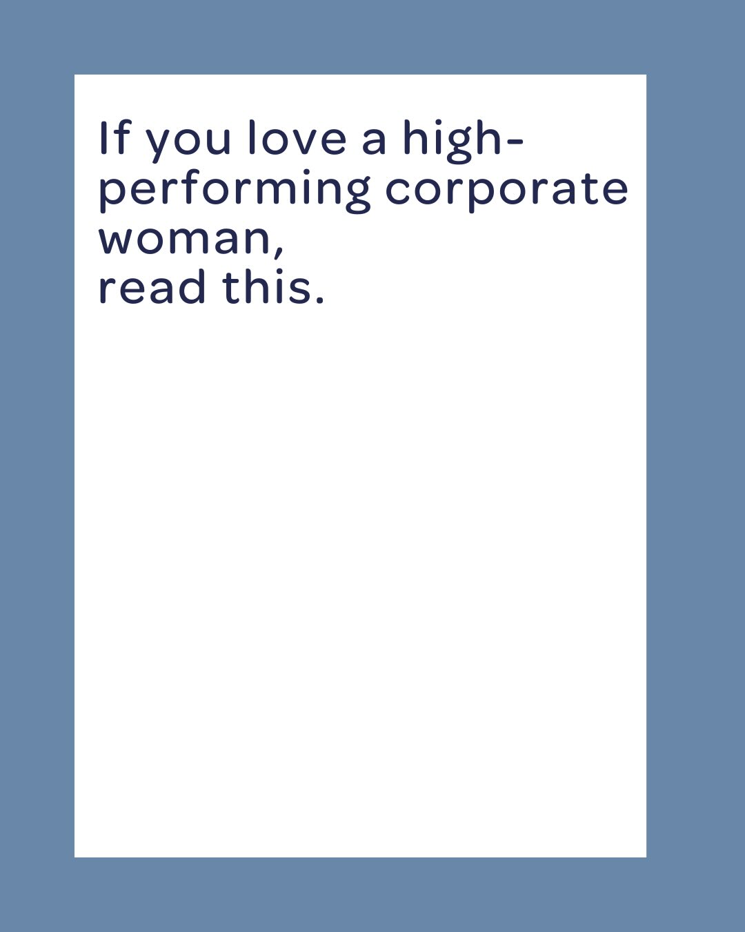 This isn’t about fixing her.
It’s about understanding her.
Feeling “fine” and performing at a high level doesn’t mean the body isn’t under strain.
For many high achievers, coping means maintaining output while the nervous system pays the price.
If this helped you see someone you love more clearly - share it with them.
And if this is you: you were never broken.
I write for women who function well on the outside and feel the cost on the inside 🤍