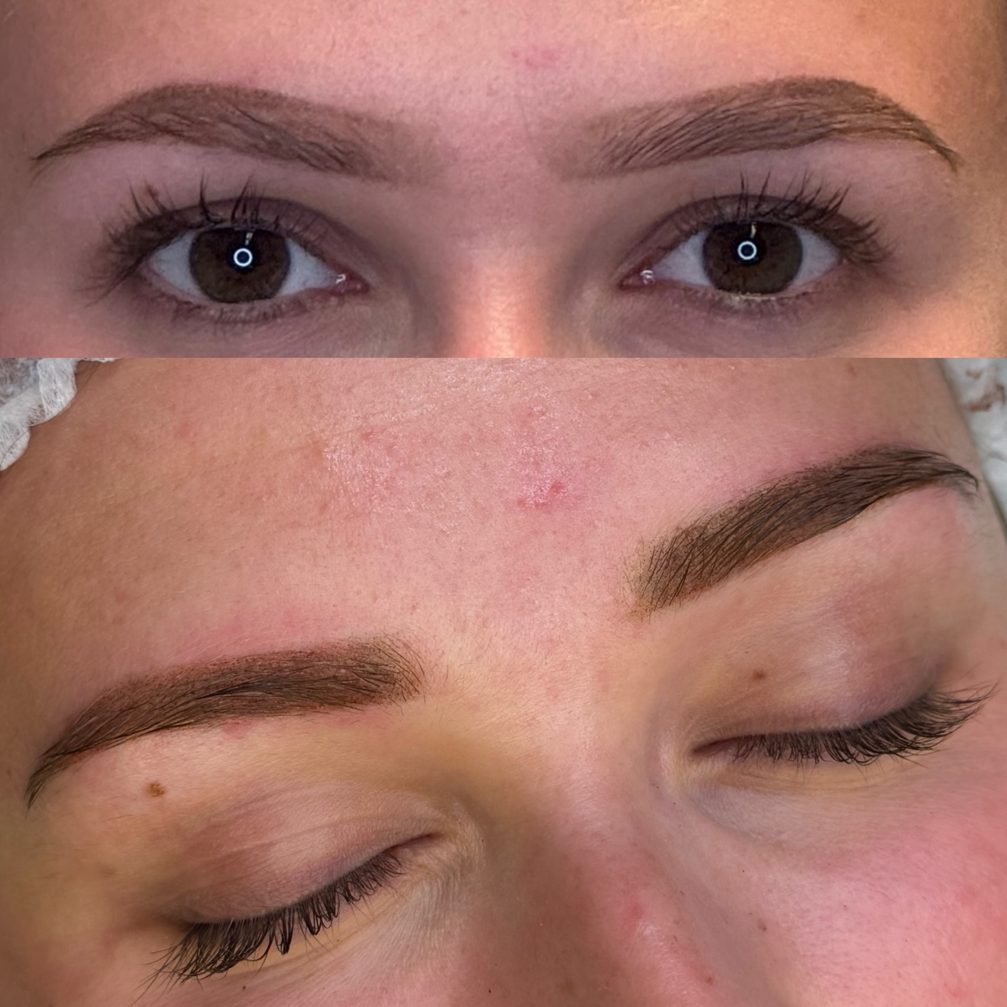 Oben ✏️ selbst gezeichnet
Unten ✨ frische Powderbrows 🤎
Diese liebe Kundin war einfach ein Herz 🥰
Gemeinsam haben wir eine softe, natürliche Form gezaubert, die perfekt zu ihr passt ✨
Farbmischung: dunkelbraun, hellbraun und Papaya 🌟
🪄 Fresh after treatment – Farbe wird noch sanfter
#powderbrows #pmuartist #browtransformation #freshpmu #softbrows