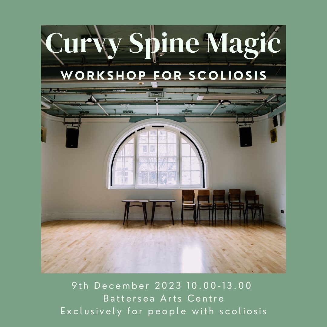 Less than 2 weeks until ✨Curvy Spine Magic: Workshop for Scoliosis✨ takes place in the gorgeous @batterseaartscentre
Book tickets via the link in my bio, or visit www.rikabrixie.com 🎟️
9th December 2023
10.00-13.00
Battersea Arts Centre
A 3 hour workshop for people with scoliosis. During this workshop, you will have the opportunity to have your scoliosis questions answered, to get to know your own curves and move with a Pilates class especially designed for scoliosis - all in the company of other people with scoliosis.
Under 18s must be accompanied by one parent/guardian (both attend on one ticket).
Please note that this workshop is not suitable for Pilates instructors - see @basipilatesuk for teacher training opportunities.
#scoliosis #pilatesforscoliosis #scoliosisexercise #scoliosispilates #scoliosisawareness #scoliosissurgery #scoliosisstrong #scoliosiswarrior #curvyspinemagic #exerciseforscoliosis #scoliosisfitness