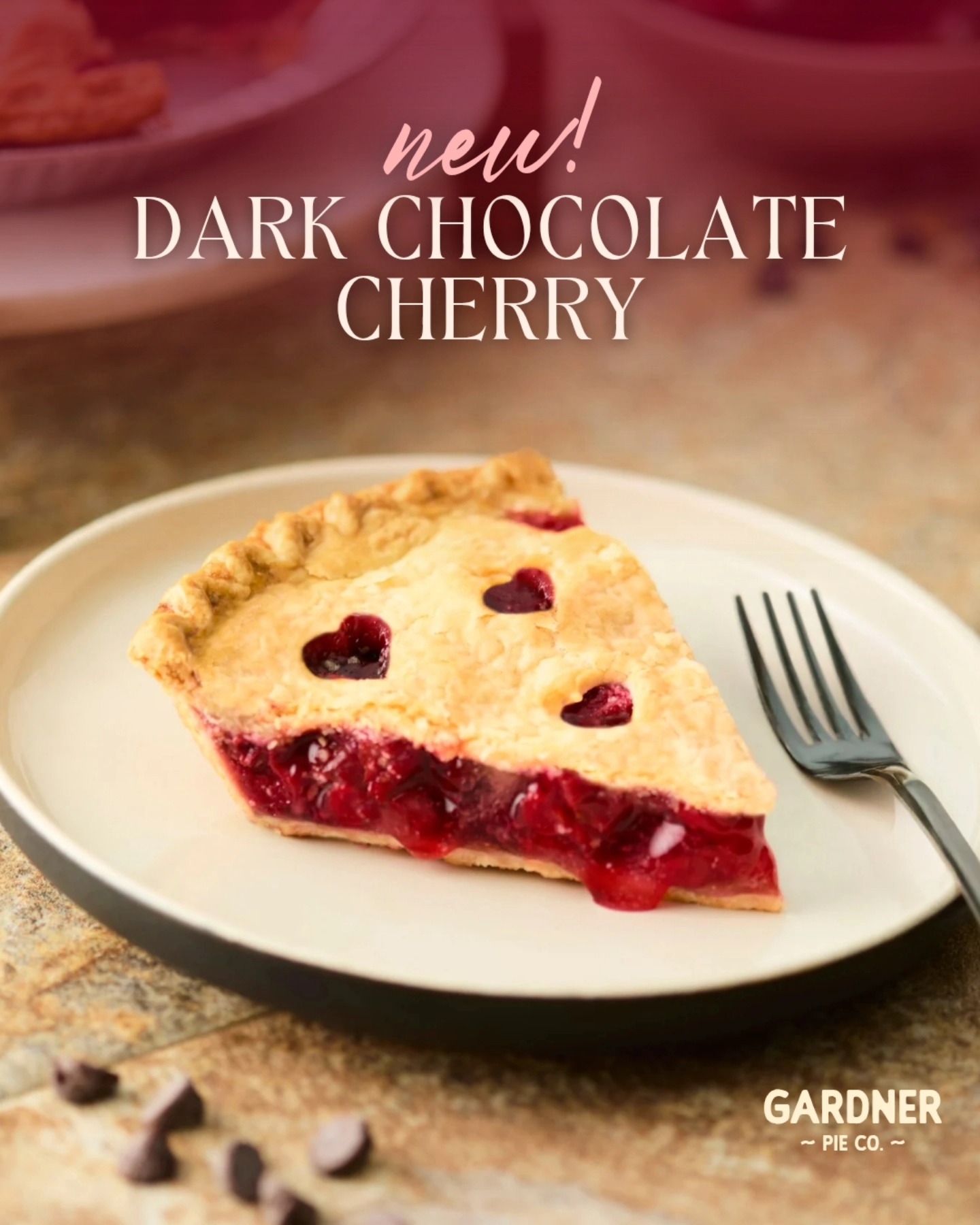 Rich, bold chocolate, sweet, natural, juicy cherries, and the flakiest crust in the business. Everything you want in a dark chocolate cherry pie. 🍒
Available now.
If you try it, let us know what you think by tagging us and use #gardnerpie !!
#cherrypie #foodphotography