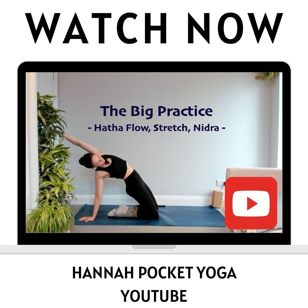 Sometimes one hour isn't long enough! The Big Yoga Practice is an extended Hatha Vinyasa Flow class, followed by a slow stretch out and Yoga Nidra, deep relaxation.
📺️ WATCH HERE: https://youtu.be/z5ud0DpcZxI (link in bio)
You can expect a playful, fluid sequence. Moving body with breath as we open up the heart space and hips. Then we will slow it right down, taking our time to stretch out. Finishing with half an hour of guided Yoga Nidra relaxation.
If you have any questions let me know in the comments.
If you’d like to join me for an in person yoga class or retreat head to https://www.hannahpocketyoga.com
If you'd like some tunes to use for your yoga practice head to my Spotify:
https://open.spotify.com/user/hannah.pocket3
#hathavinyasaflow #heartopener #hipopener #flexibity #yoganidra