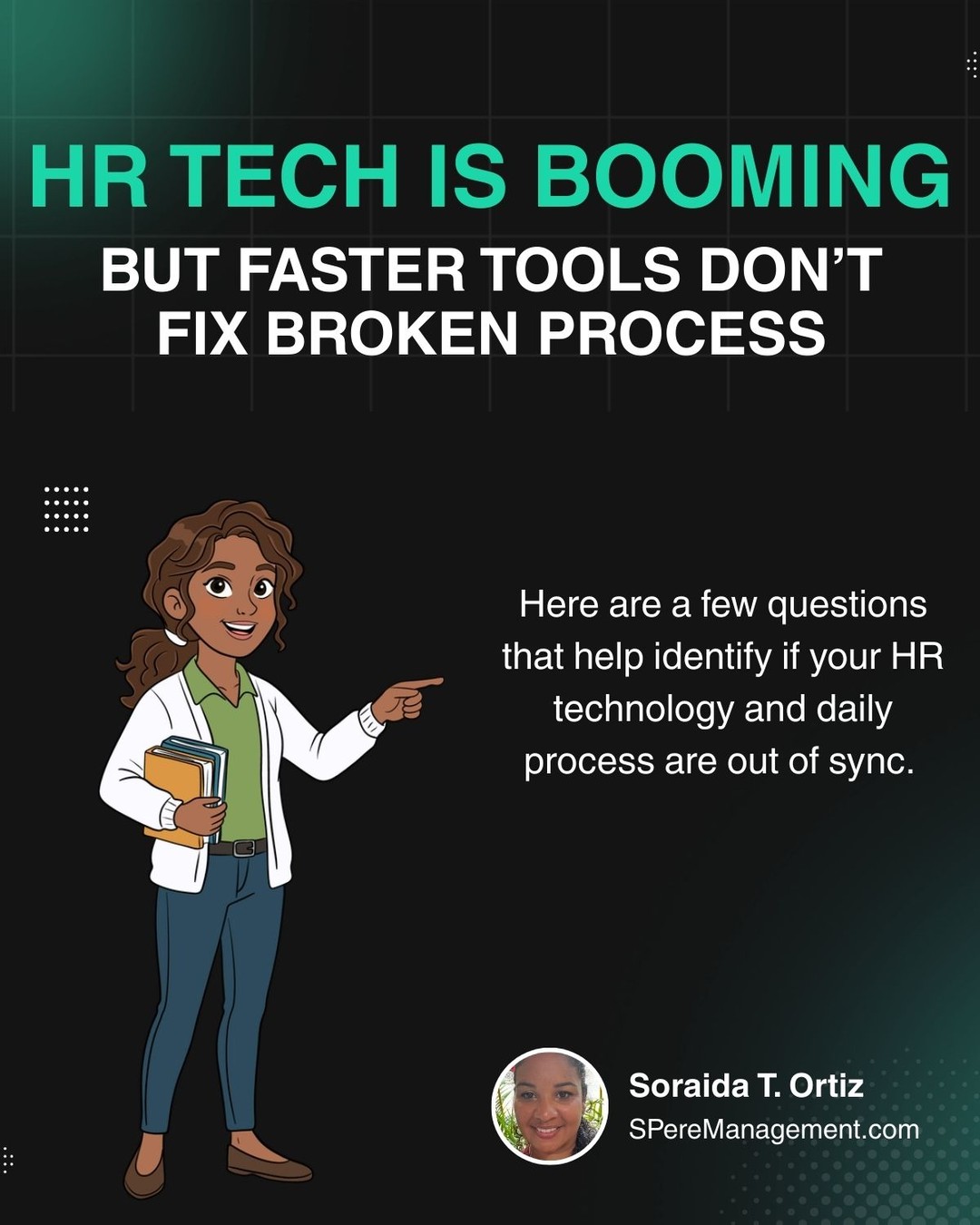 Quick gut check for HR & Talent teams 👀
Is your ATS helping you hire, or just holding data? AI can speed things up.
It can’t replace human judgment.
That’s why ATS + HRIS need more than IT support; they need HR leadership.
#HRTech #ATSProblems #HRISIntegration #RecruitingLife #TalentManagement #HRCommunity #HiringBetter #AIinHR #HRTechTrends #ATS #HRIS #HumanFirstHR #TalentStrategy #PeopleOps #ATSOptimization #HRIS #HRTechConsulting #PeopleOperations #TalentAcquisition #HRSupport #HRTech #ATS #HRIS #FutureOfWork #TalentOperations #HRLeadership #HiringSystems #HumanCenteredHR