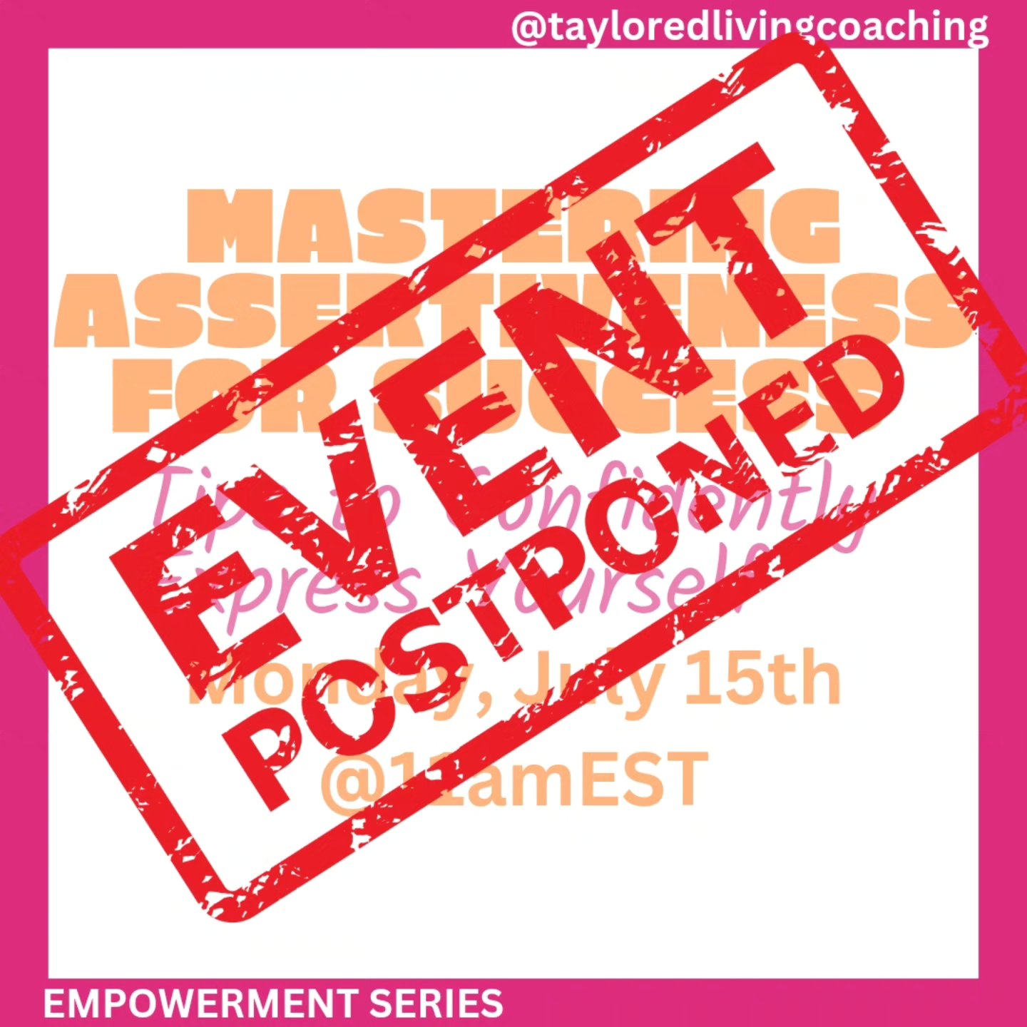 Good morning, today's workshop has been postponed but will be rescheduled to happen soon. We'll keep you updated.