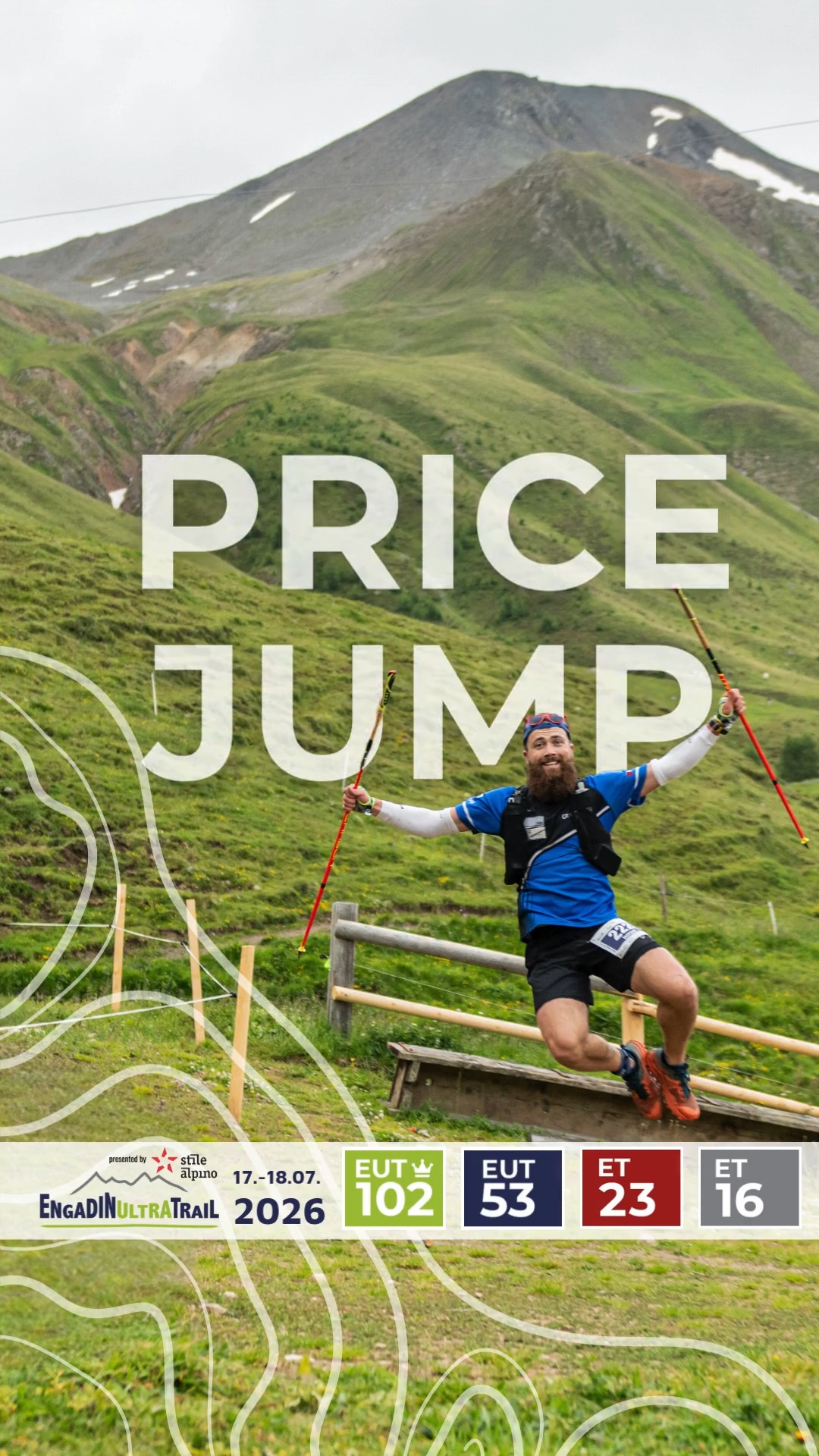 ⚠️ Preisupdate am 1. Februar
Jetzt anmelden, EUT 2026 sichern
und mit klarem Ziel Weg ins Engadin planen 🏃♀️🏔️
#trailrunning #engadin #engadinultratrail