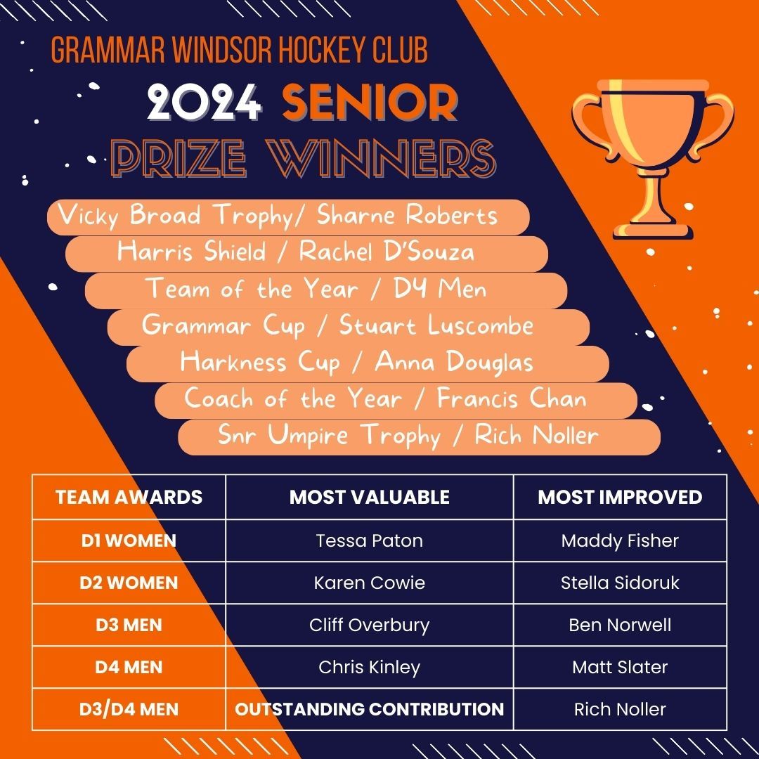 Congratulations to all our senior prize winners!!!!