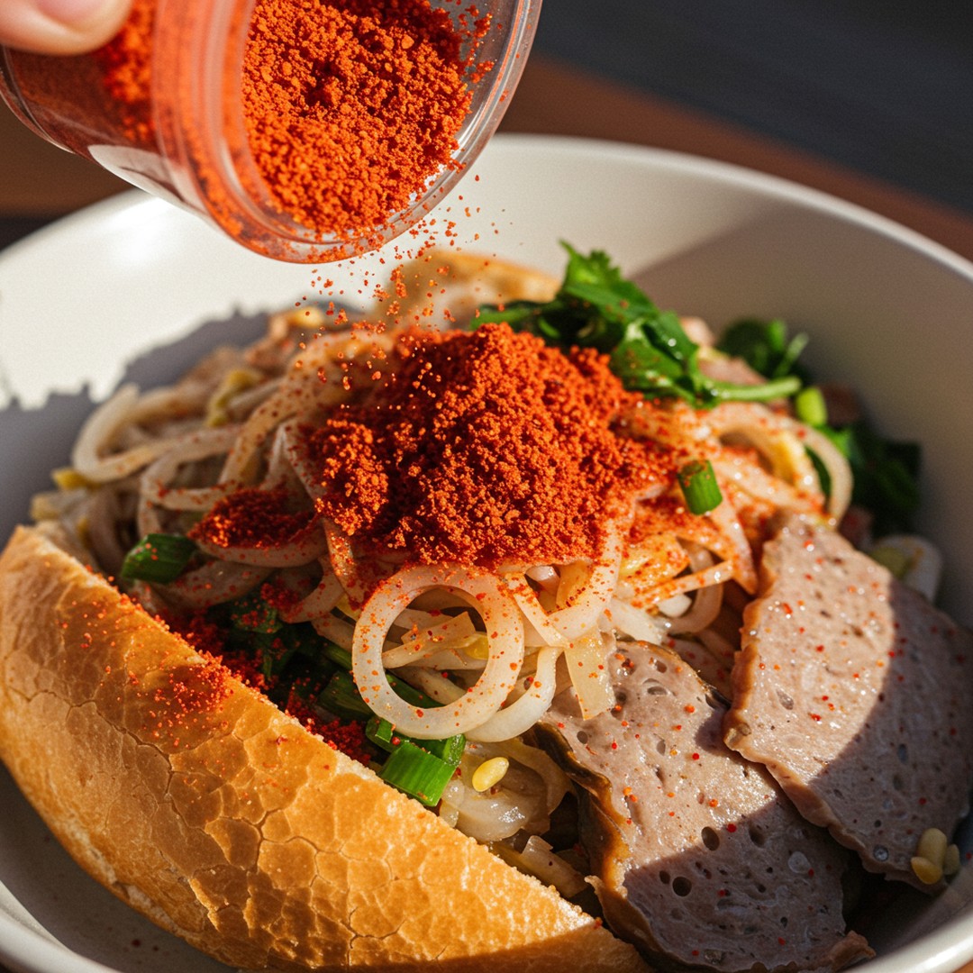🌶 "The Perfect Spice for Vietnamese Favorites!"
Sprinkle Korean red pepper powder on your bun rieu, com tam, or stir-fried veggies for an extra kick. 🍜🔥
📌 Taste the fusion of tradition and spice!
#SpiceUpVietnam
#VietnameseCuisine
#KoreanRedPepper
#FusionFlavors
#PhoAndSpice
#BoldVietnameseFood
#BanhMiTwist
#SpicyFusion
#VietnamMeetsKorea
#AsianFoodLovers